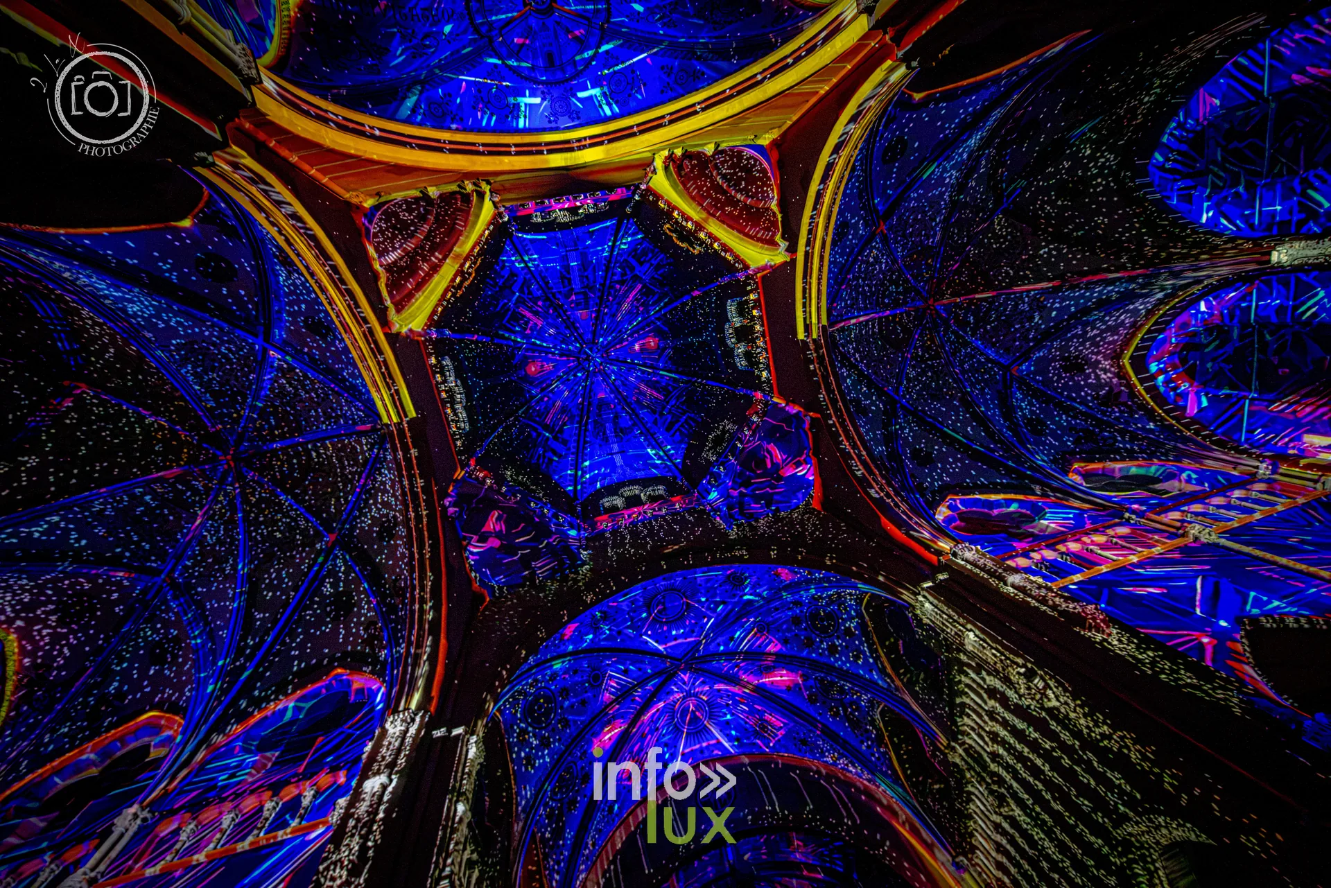 Le Crépuscule des Pierres, église Saint-Joseph de Montigny-lès-Metz, répétition générale du 8 octobre 2026 : Les projections sur les voûtes de l’église Saint-Joseph