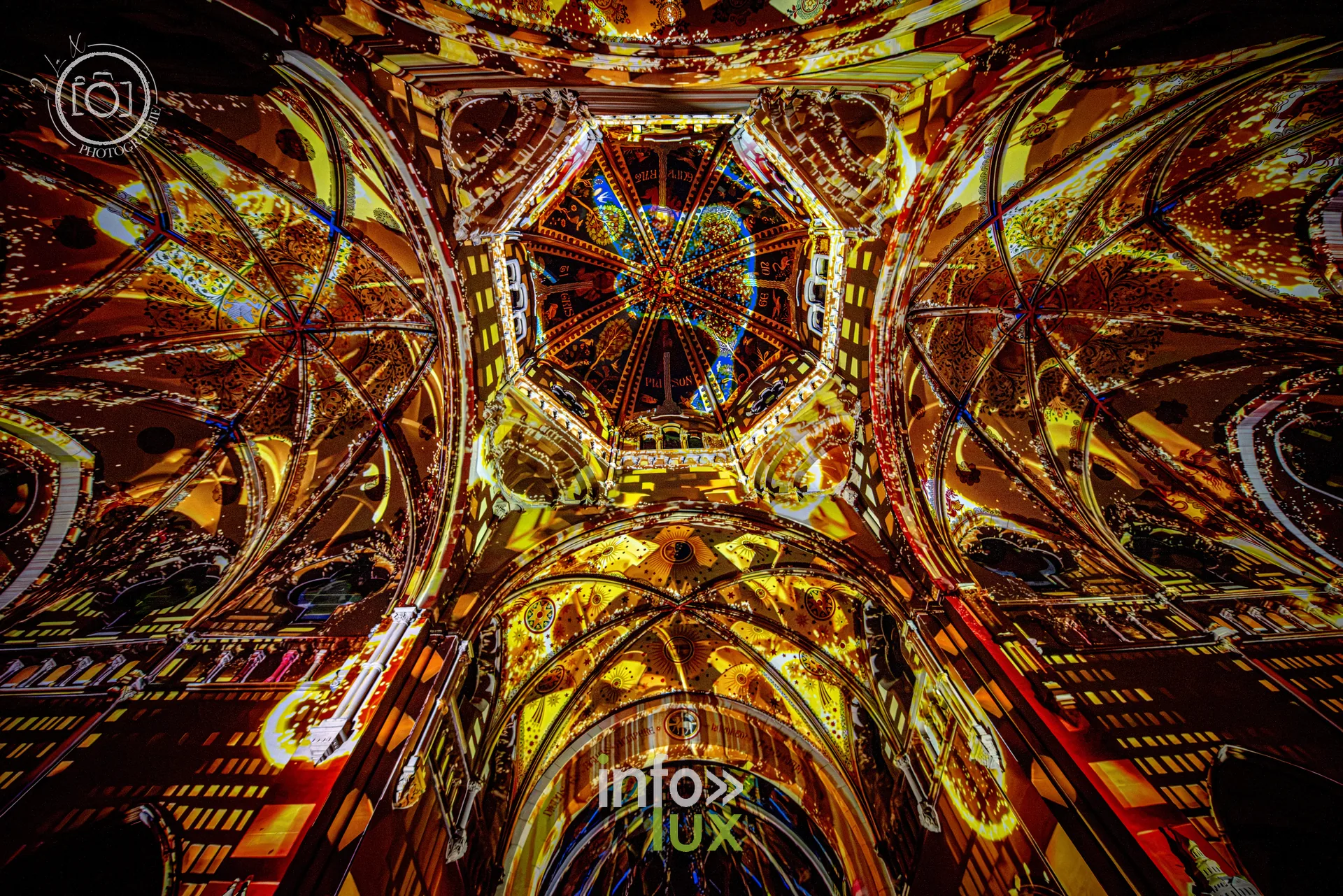 Le Crépuscule des Pierres, église Saint-Joseph de Montigny-lès-Metz, répétition générale du 8 octobre 2026 : Les projections sur les voûtes de l’église Saint-Joseph