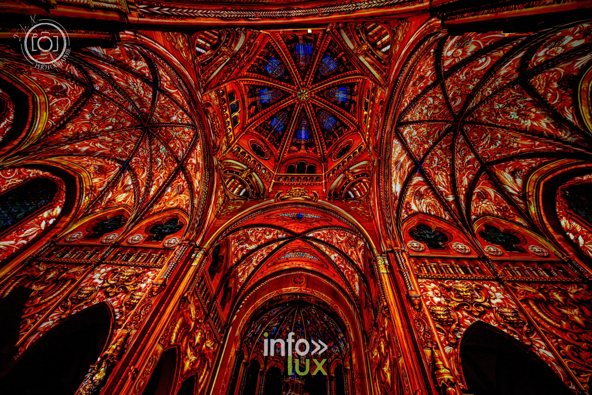 Le Crépuscule des Pierres, église Saint-Joseph de Montigny-lès-Metz, répétition générale du 8 octobre 2026 : Les projections sur les voûtes de l’église Saint-Joseph