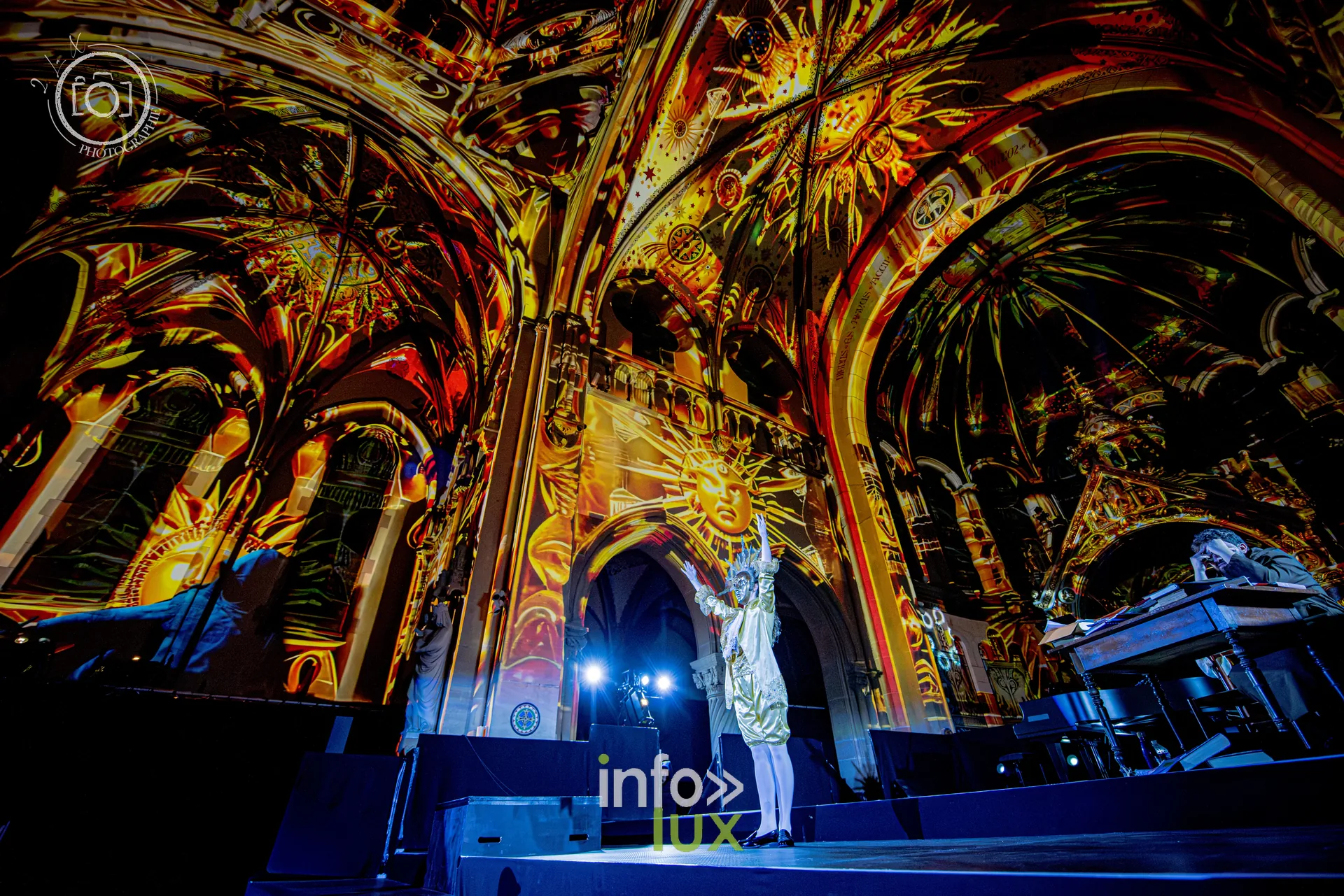 Le Crépuscule des Pierres, église Saint-Joseph de Montigny-lès-Metz, répétition générale du 8 octobre 2026 : Les projections sur les voûtes de l’église Saint-Joseph