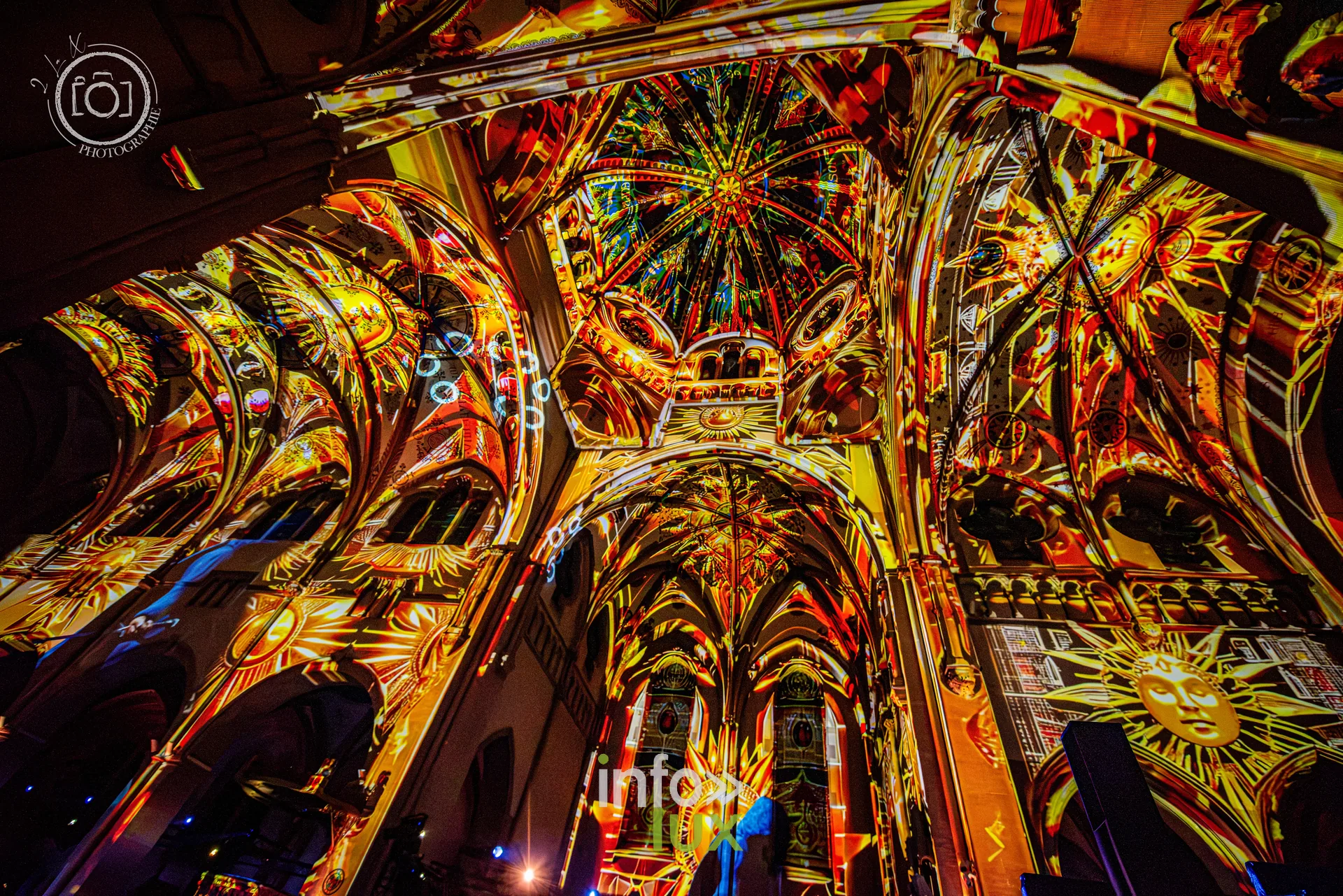 Le Crépuscule des Pierres, église Saint-Joseph de Montigny-lès-Metz, répétition générale du 8 octobre 2026 : Les projections sur les voûtes de l’église Saint-Joseph
