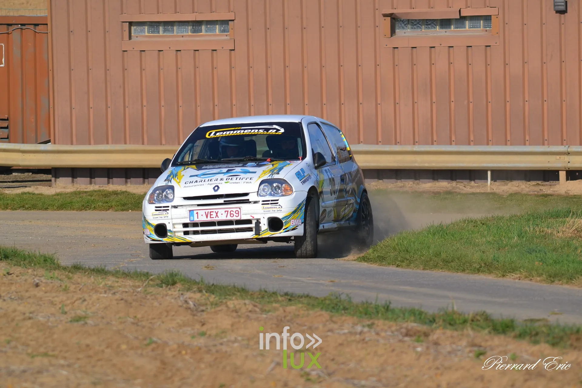 Critérium Jean-Louis Dumont 2026 à Waremme : Alan Lemmens et B. Beckers, Renault Clio, deuxièmes de la classe 3-10