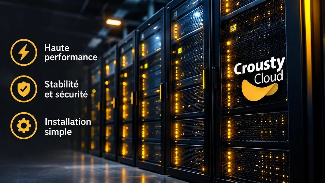 Illustration : l’infrastructure de serveurs de CroustyCloud