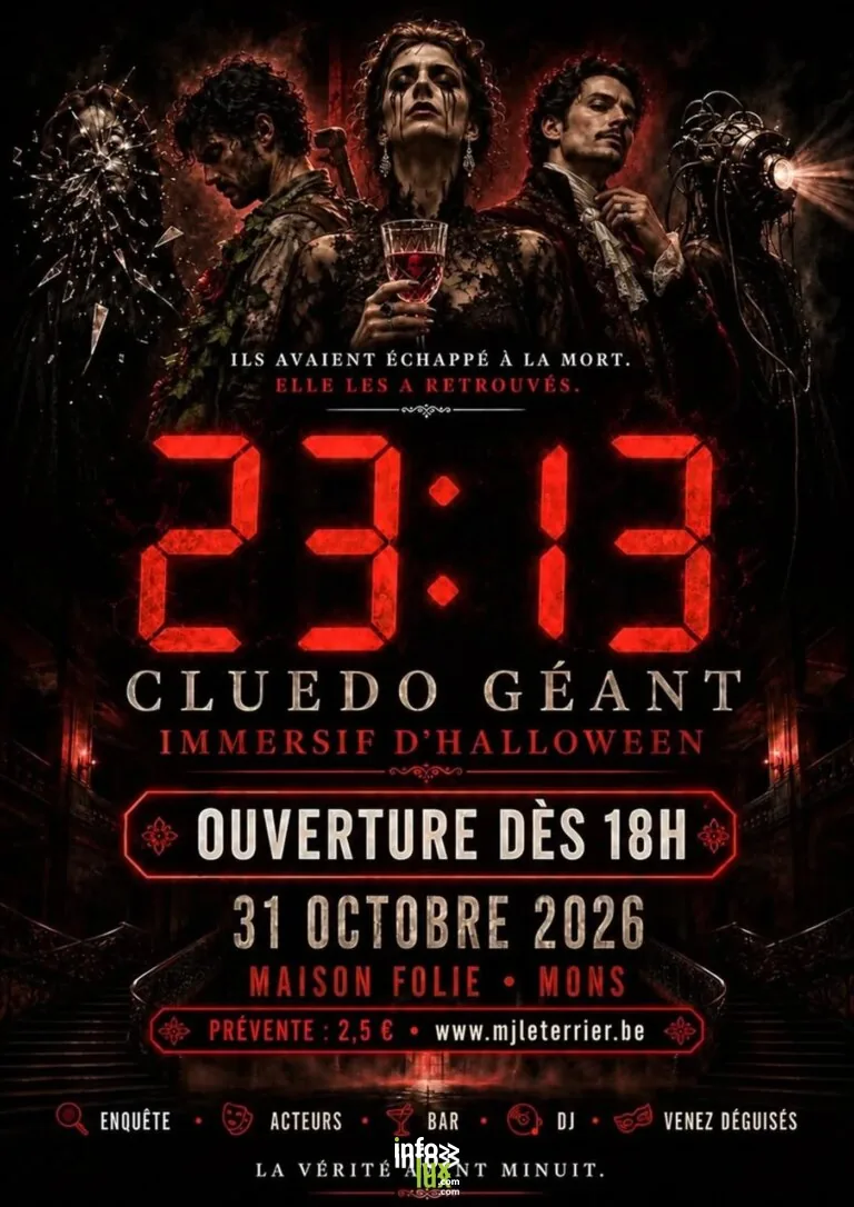 Mons > Jeu > Enquête « Halloween 23h13 » à la P’tite Maison Folie 2026
