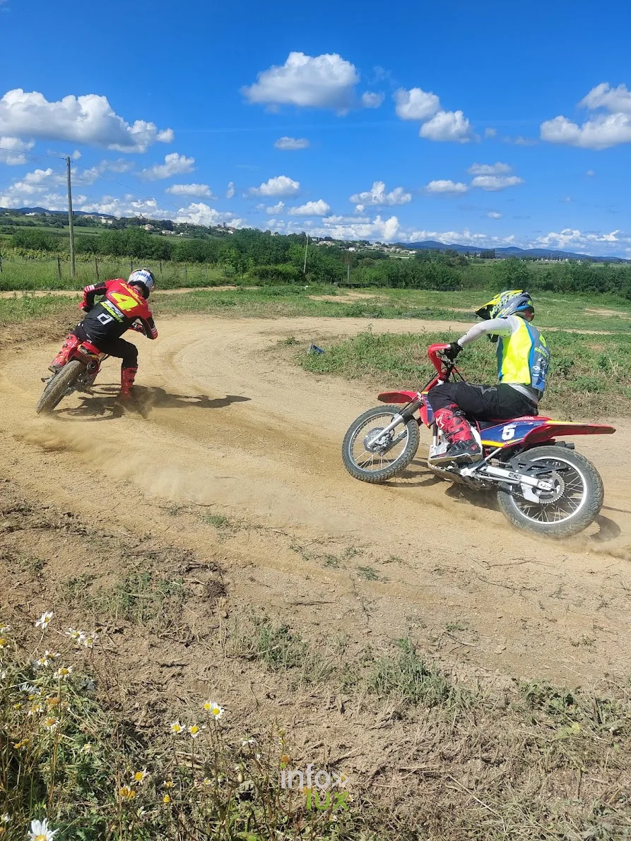 Entraînement de flat track de Noah Champagne