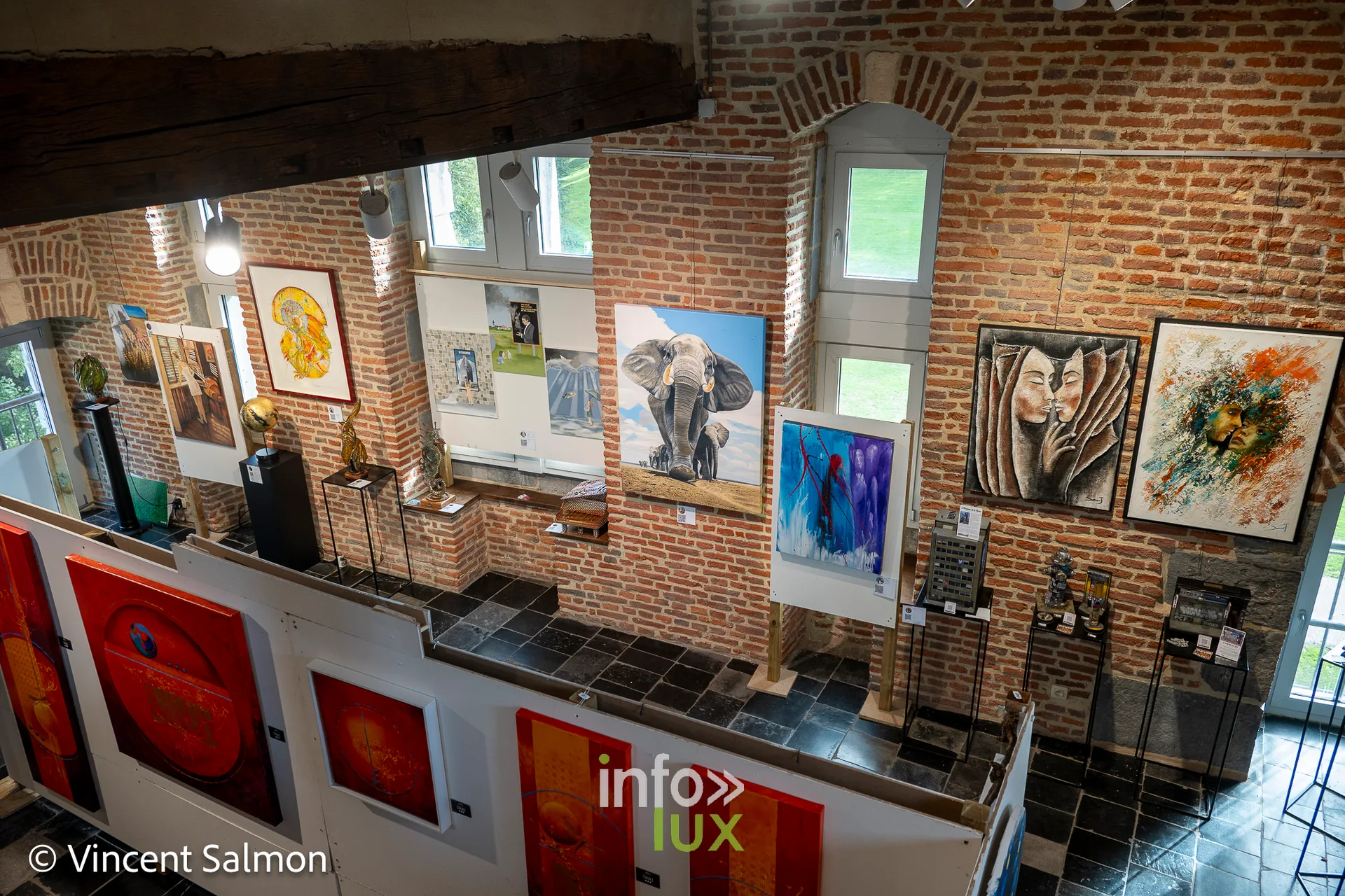 La Galerie de la Tour du Château d’Oupeye pendant Évasions Artistiques