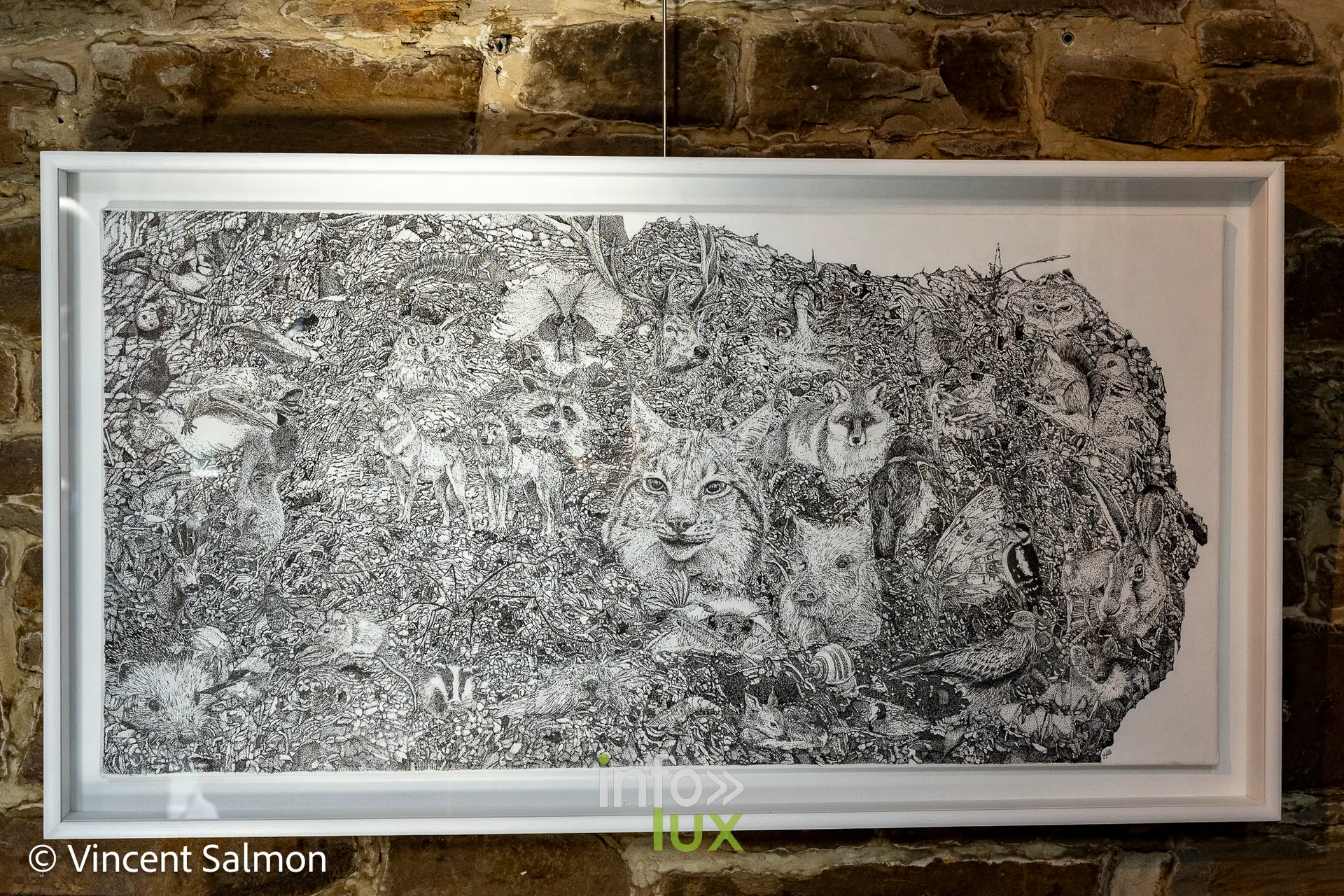 Œuvre d’Isabelle Pâque (peinture), exposition Évasions Artistiques, Galerie de la Tour, Château d’Oupeye