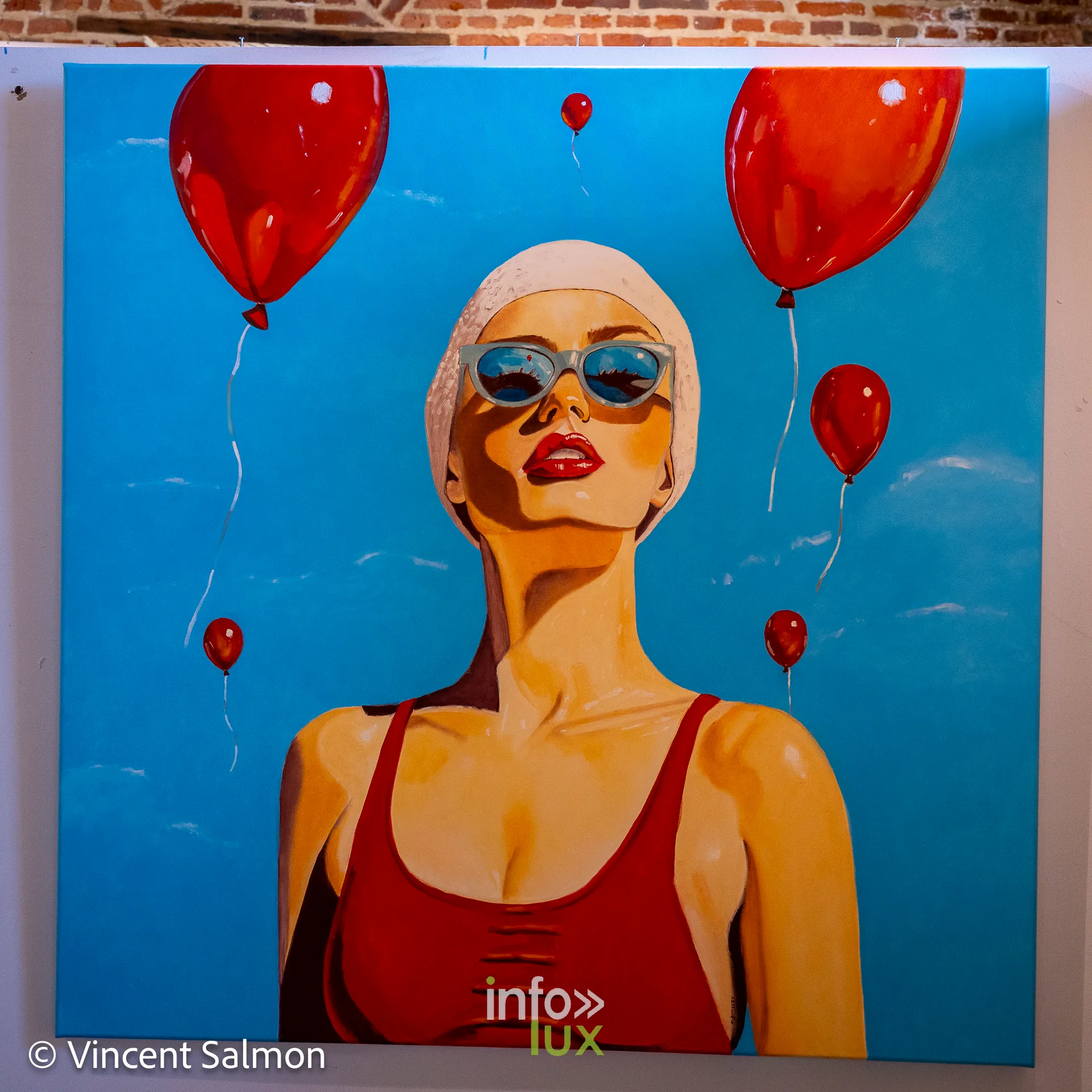 Œuvre de Nathalie Demanet (peinture contemporaine), exposition Évasions Artistiques, Galerie de la Tour, Château d’Oupeye