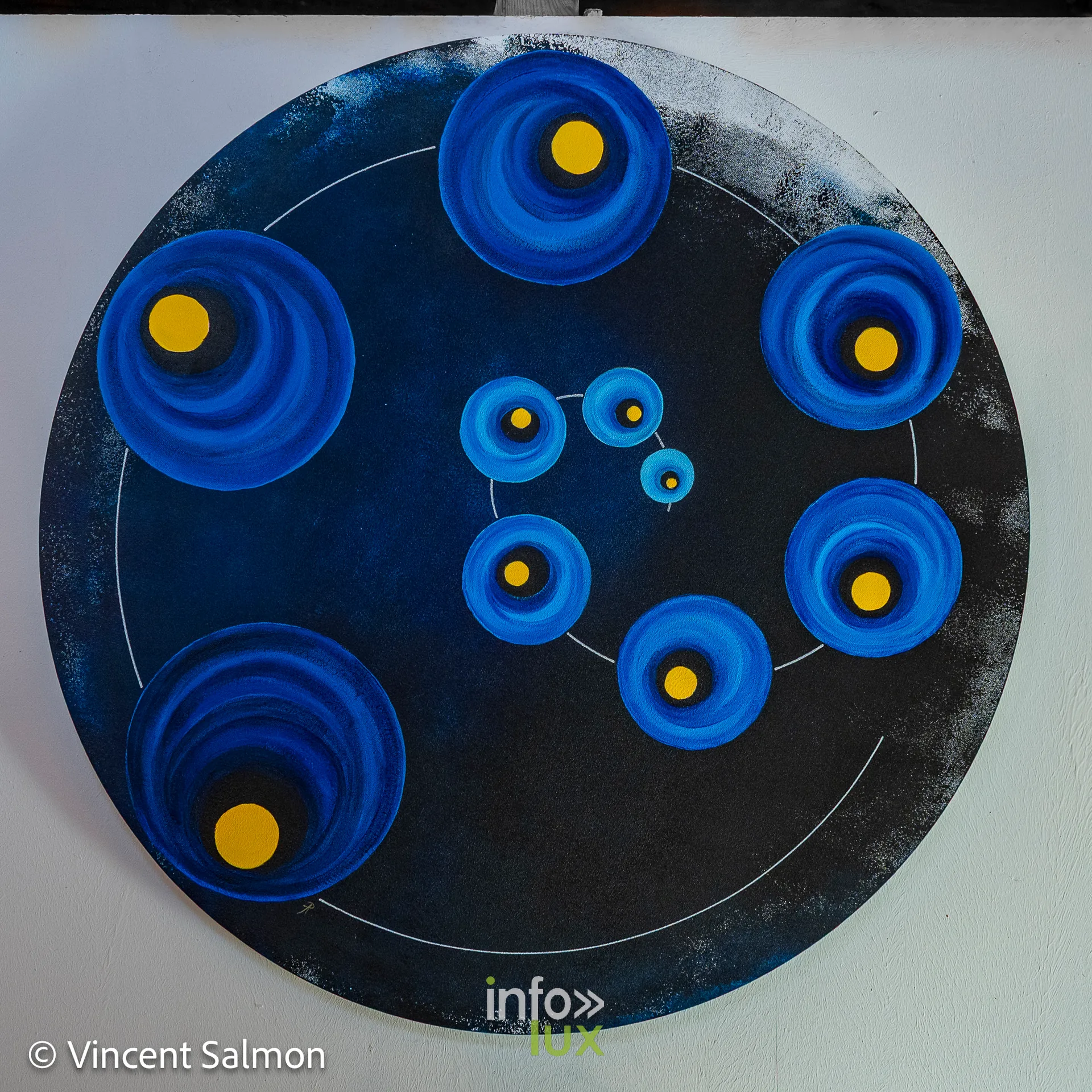 Œuvre de Patricia Acunzo (peinture), exposition Évasions Artistiques, Galerie de la Tour, Château d’Oupeye