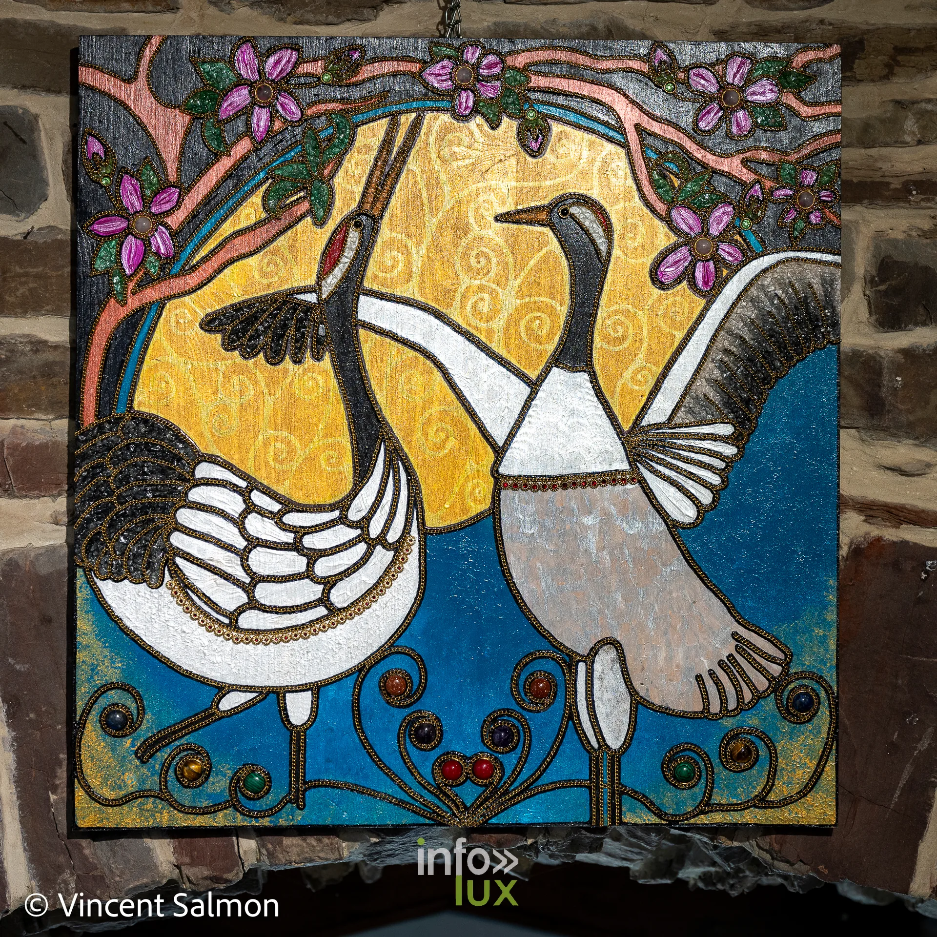 Œuvre de Valérie Arvalys (peinture), exposition Évasions Artistiques, Galerie de la Tour, Château d’Oupeye