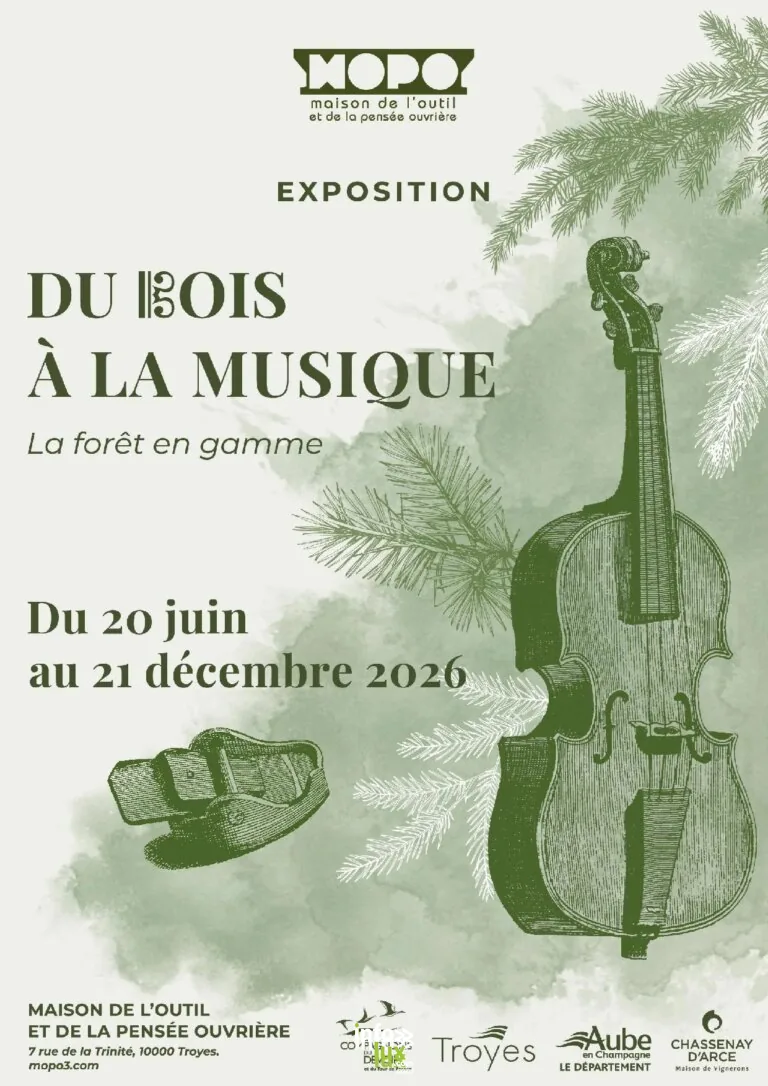 Exposition Du bois à la musique, la forêt en gamme à Troyes