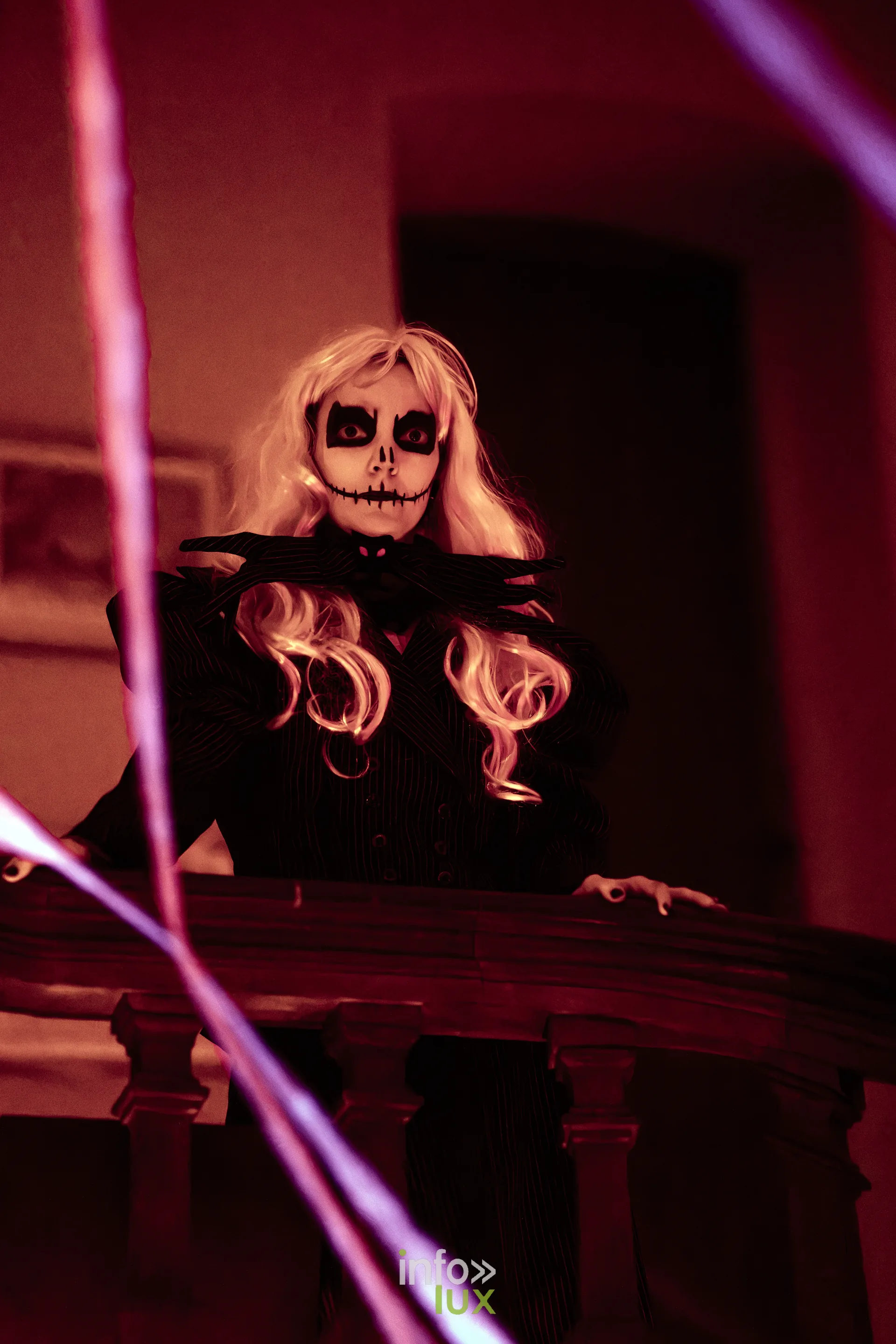 Fantastique Halloween 2026, château de Lavaux-Sainte-Anne (Rochefort) : un figurant costumé du parcours (photo Vincent Beckmann)