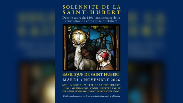 Saint-Hubert > Fête > Fête de la Saint-Hubert 2026 : Grand-Messe sonnée et bénédiction des animaux