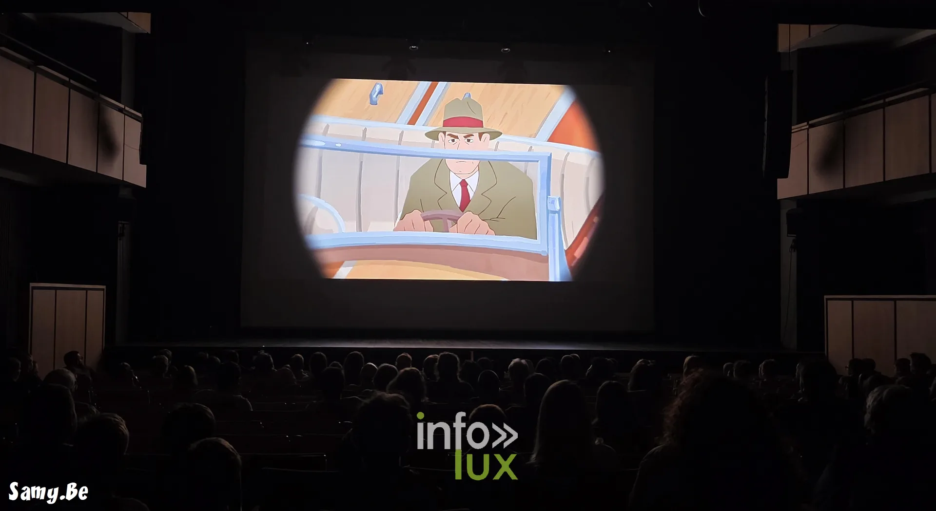 Projection d’un film d’animation dans une salle du FiFF Namur 2026