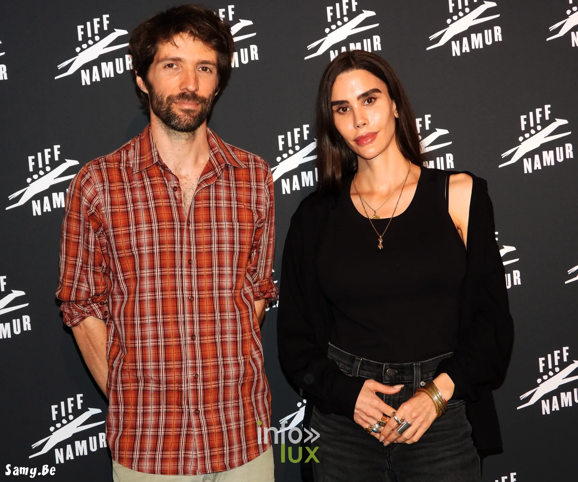 Léahn Vivier-Chapas et Rémy Schaepman au photocall du FiFF Namur 2026