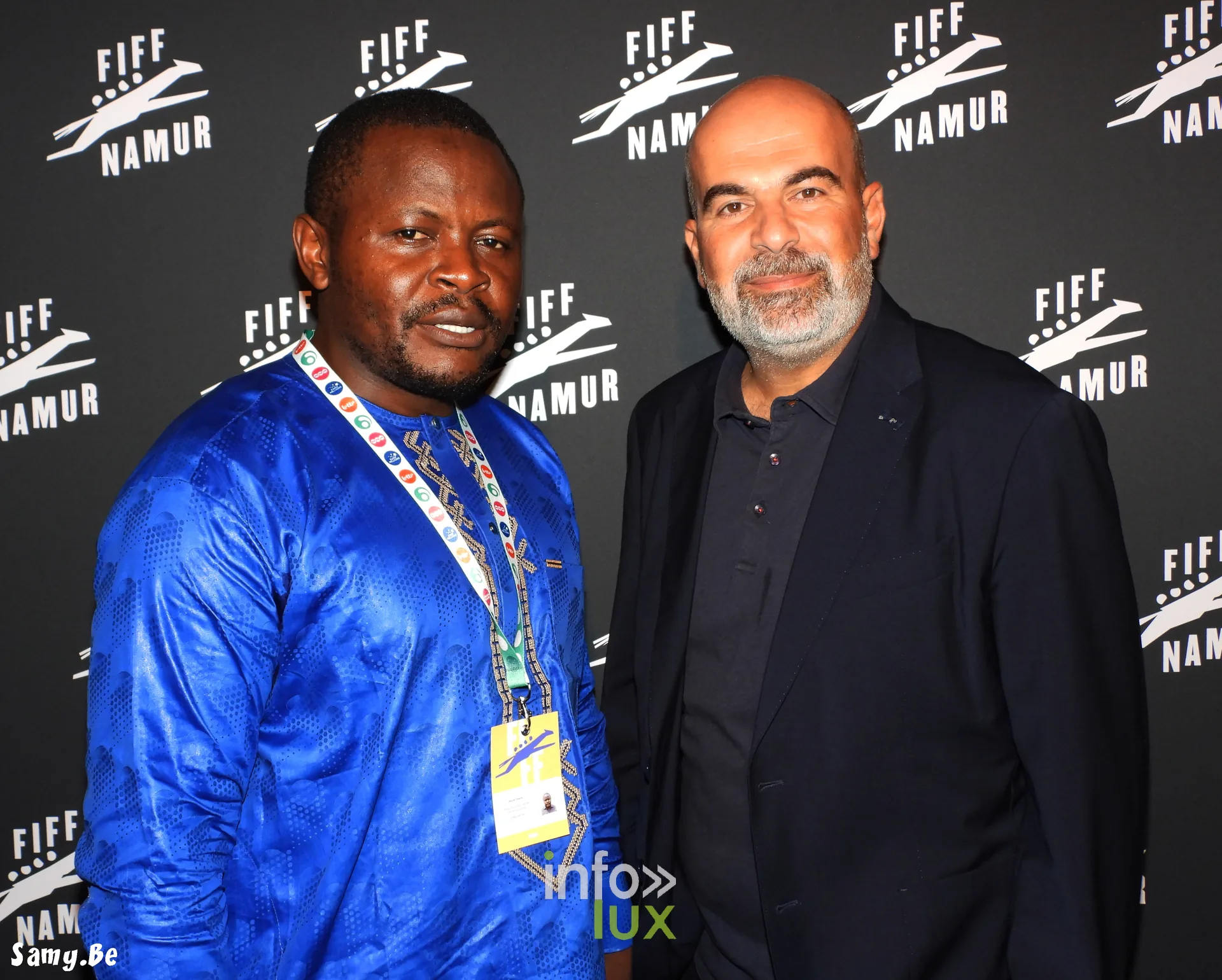 Marc Fitoussi et Césaire Mouté au photocall du FiFF Namur 2026