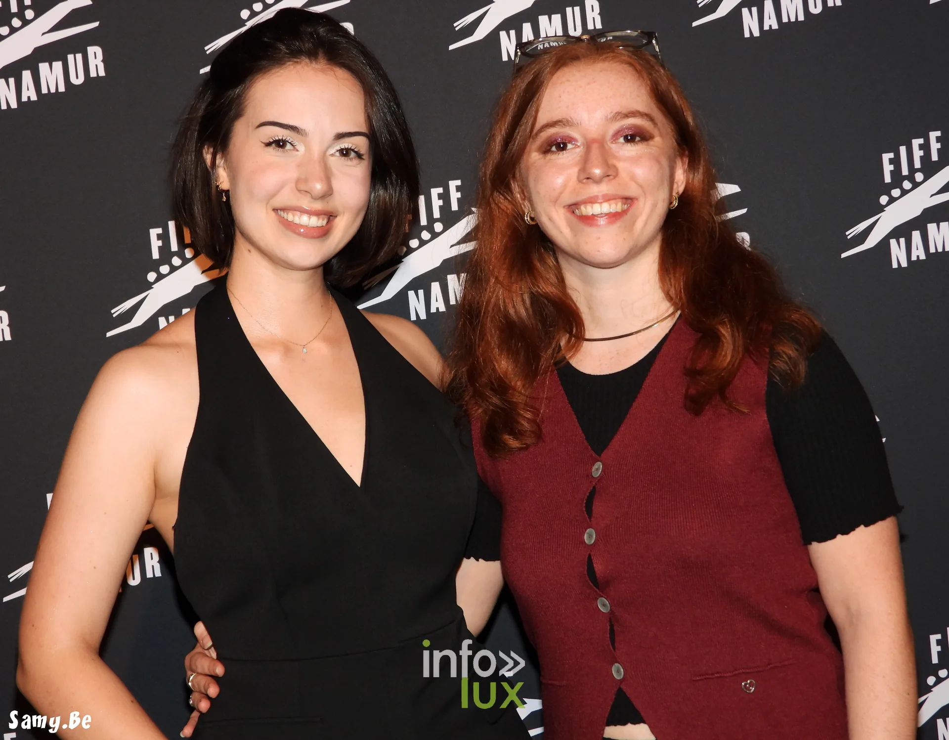 Charlotte Jergeay et Lucy Baseil au photocall du FiFF Namur 2026