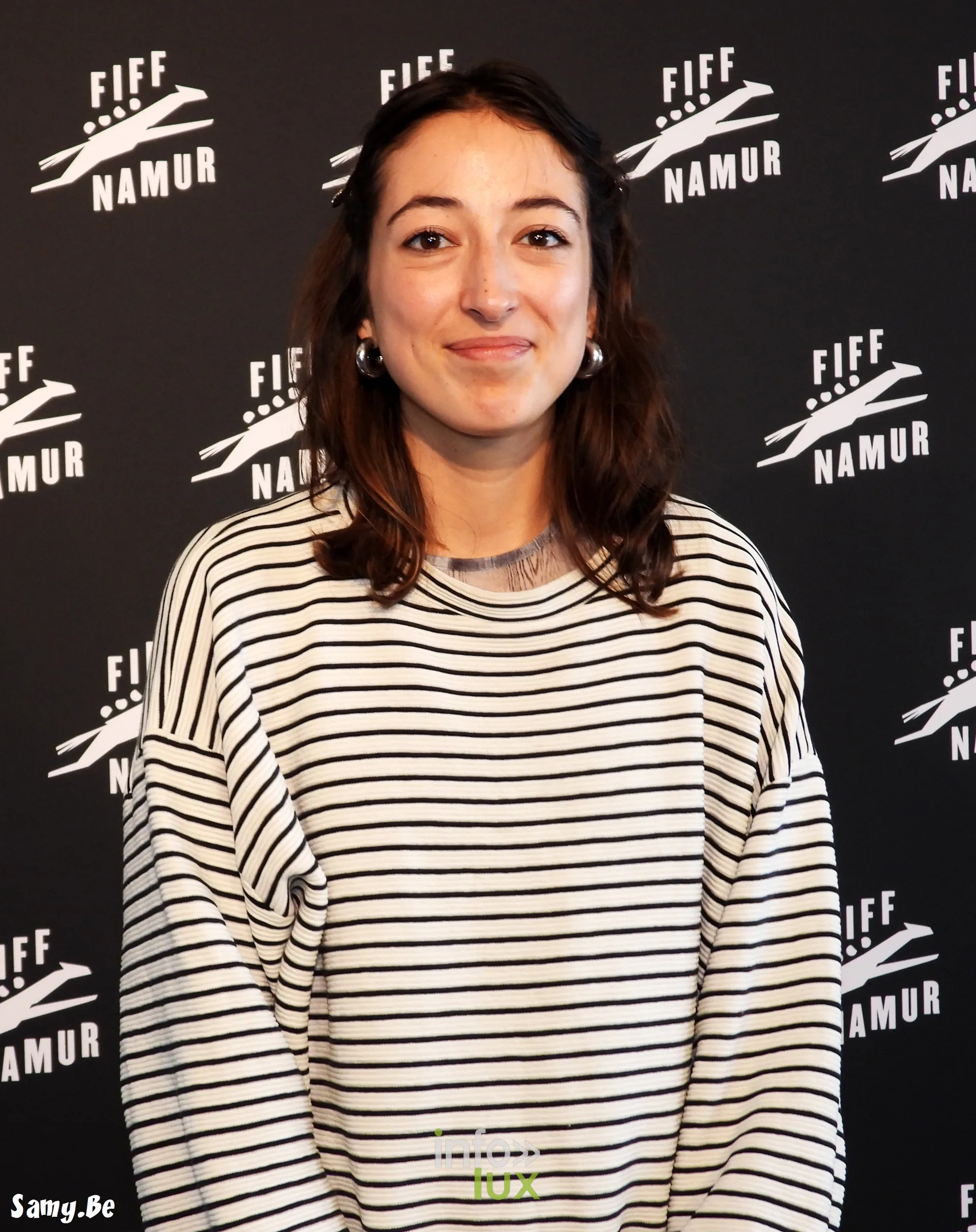 Charlyne Genoud, réalisatrice de Prochain arrêt : Fontenay, au photocall du FiFF Namur 2026
