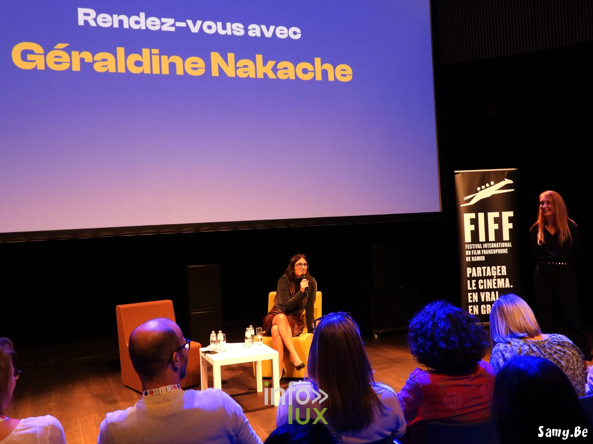 Géraldine Nakache sur scène face au public du FiFF Namur 2026