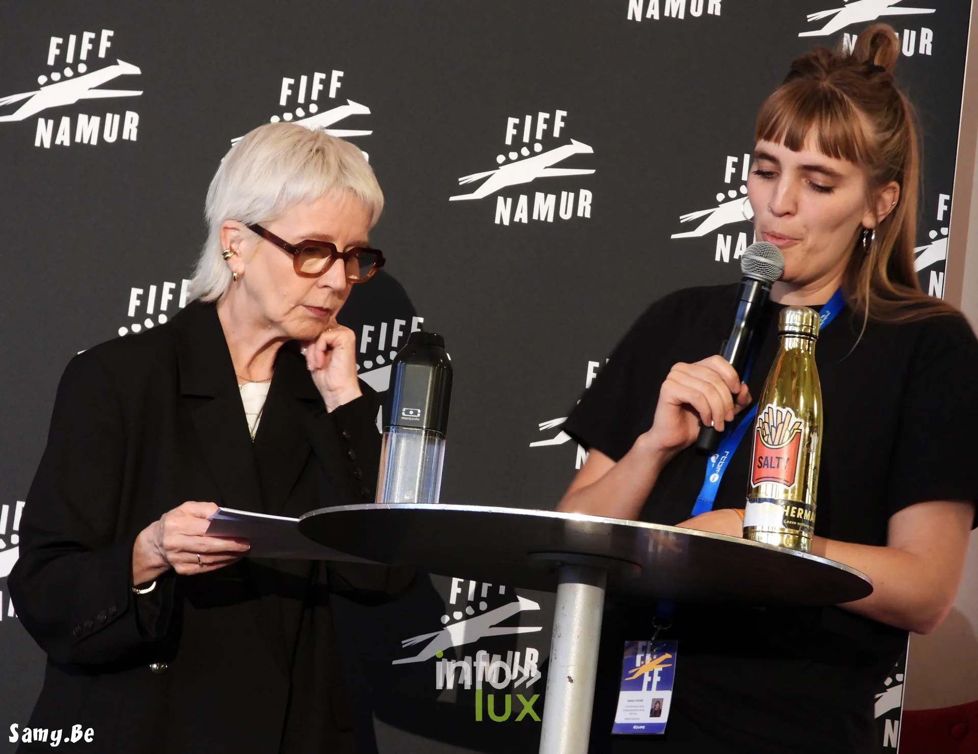 Nicole Gillet et Maïlis Fourie au pupitre du FiFF Namur 2026