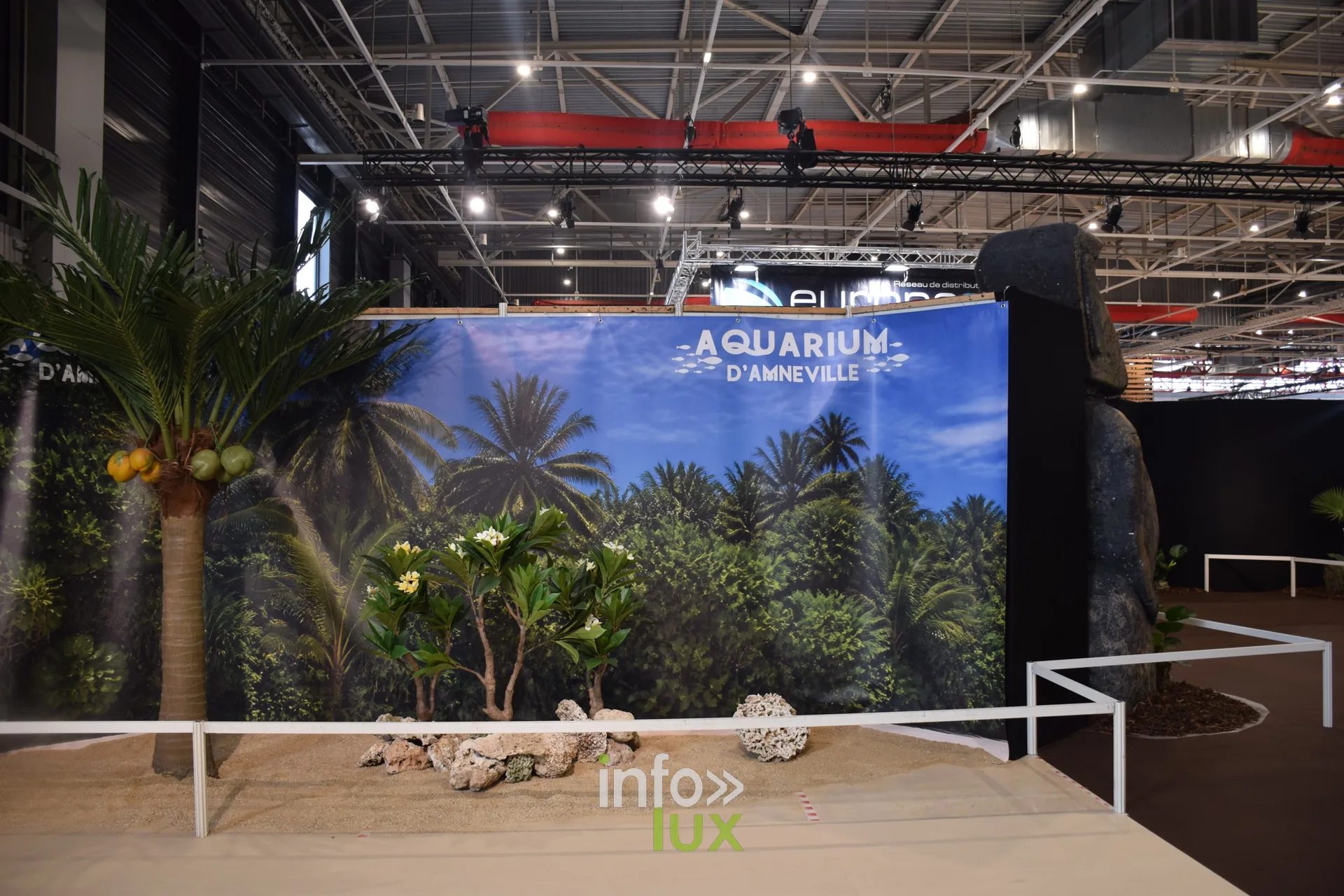 Décor de palmiers de l’Aquarium d’Amnéville, Foire internationale de Metz 2026