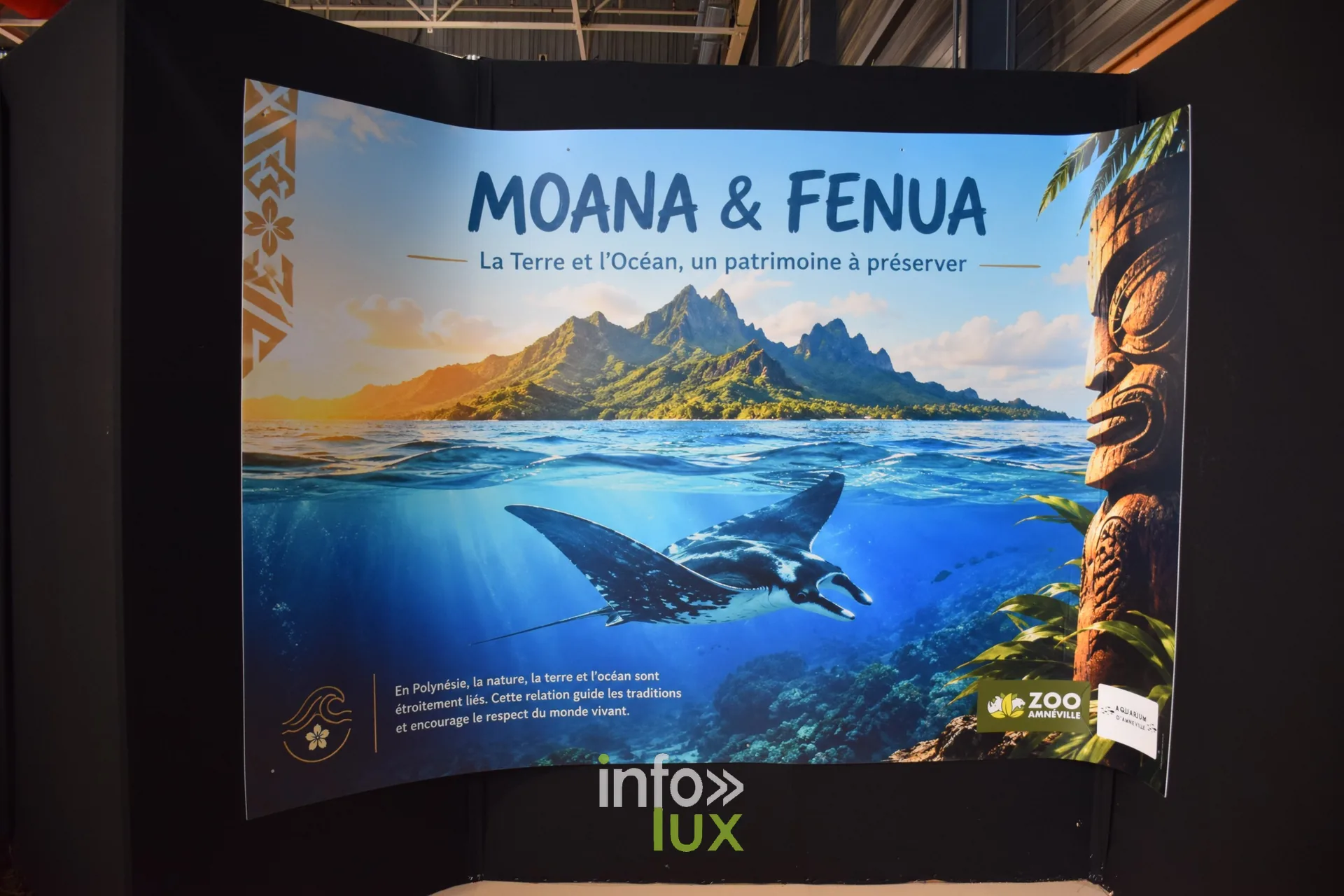 Panneau « Moana & Fenua, la Terre et l’Océan, un patrimoine à préserver », Foire internationale de Metz 2026