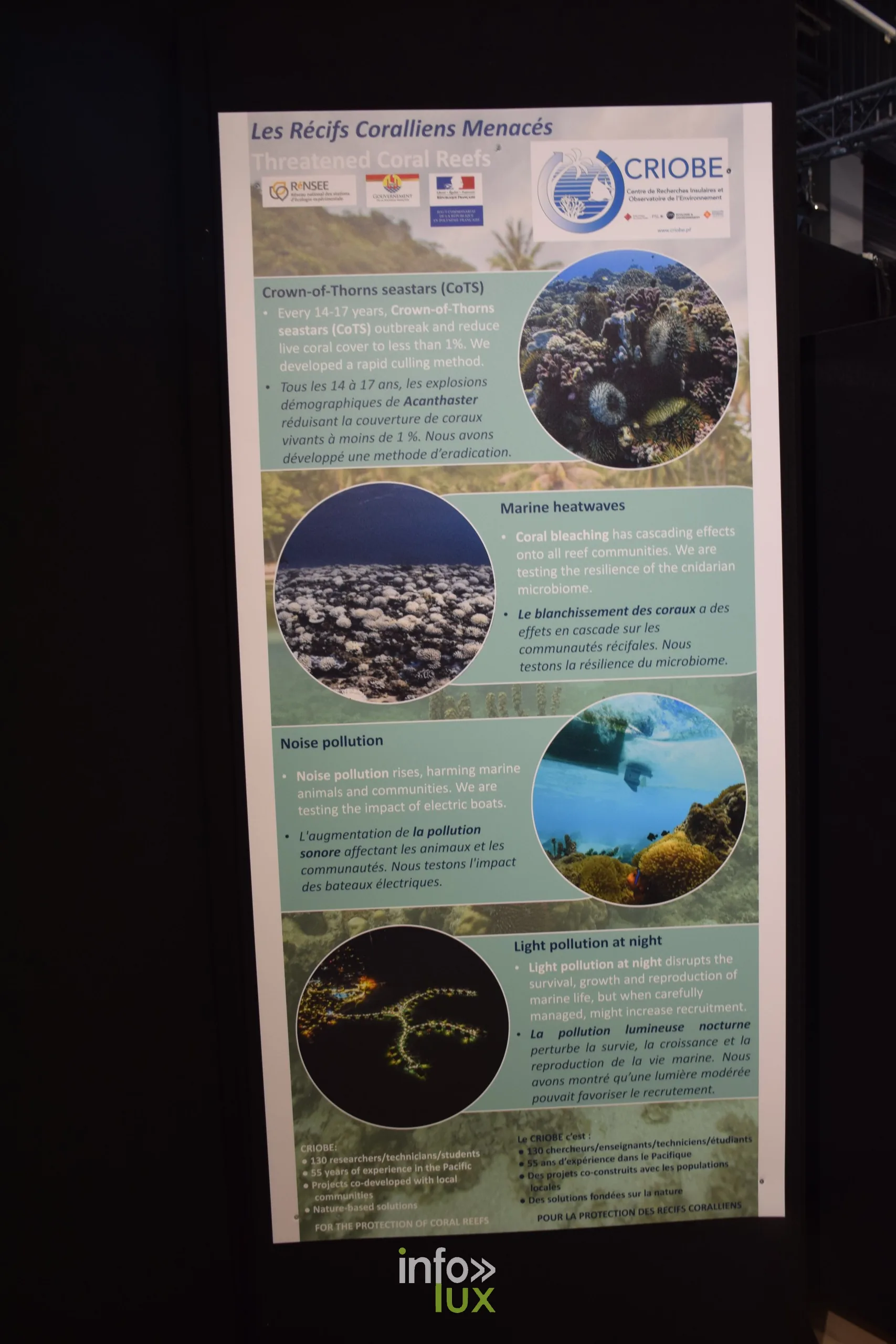 Panneau scientifique sur les récifs, Foire internationale de Metz 2026