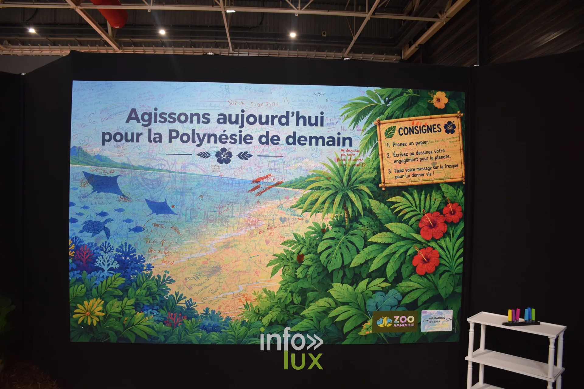 Panneau « Agissons aujourd’hui pour la Polynésie de demain », Foire internationale de Metz 2026