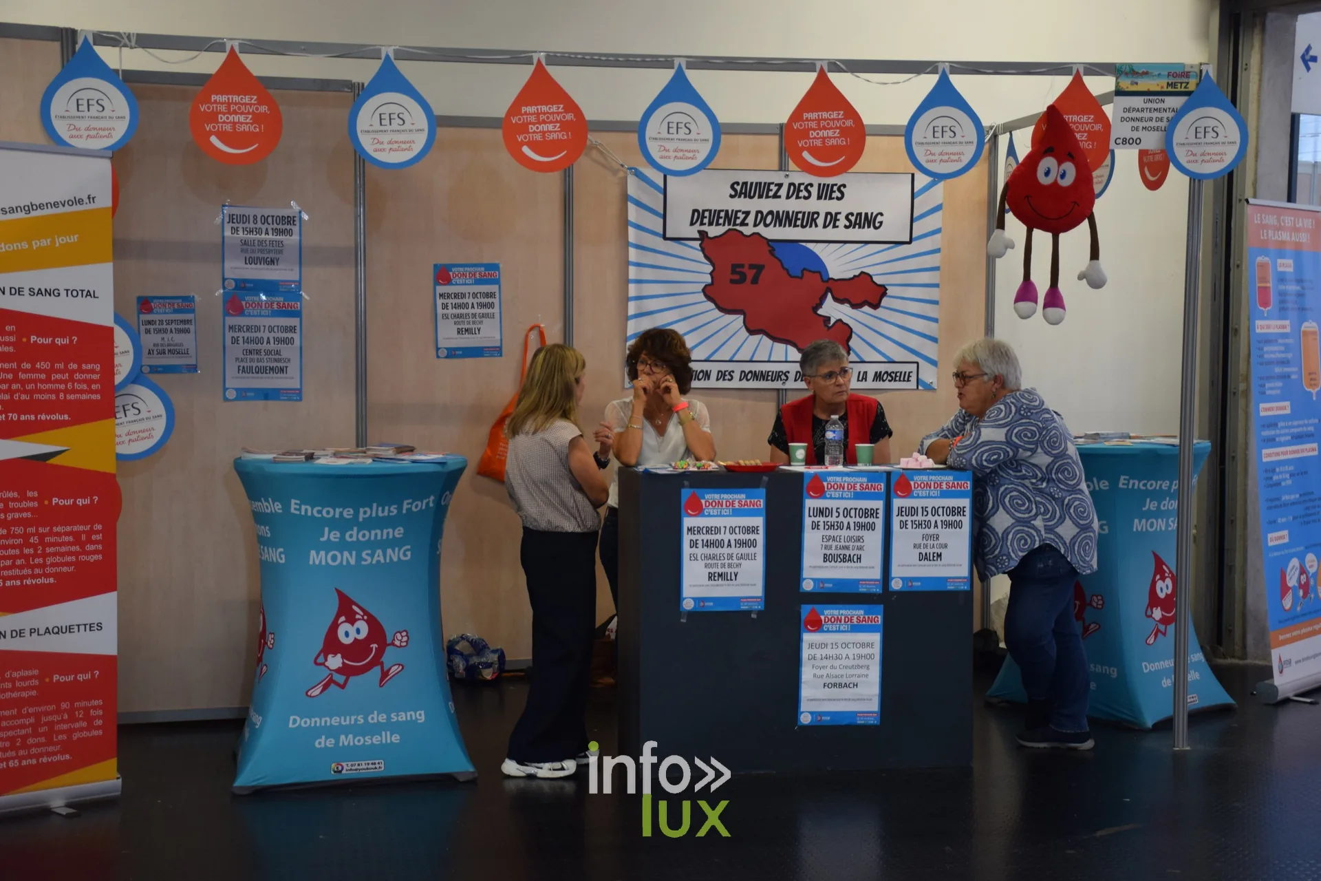Stand d’appel au don de sang, Foire internationale de Metz 2026