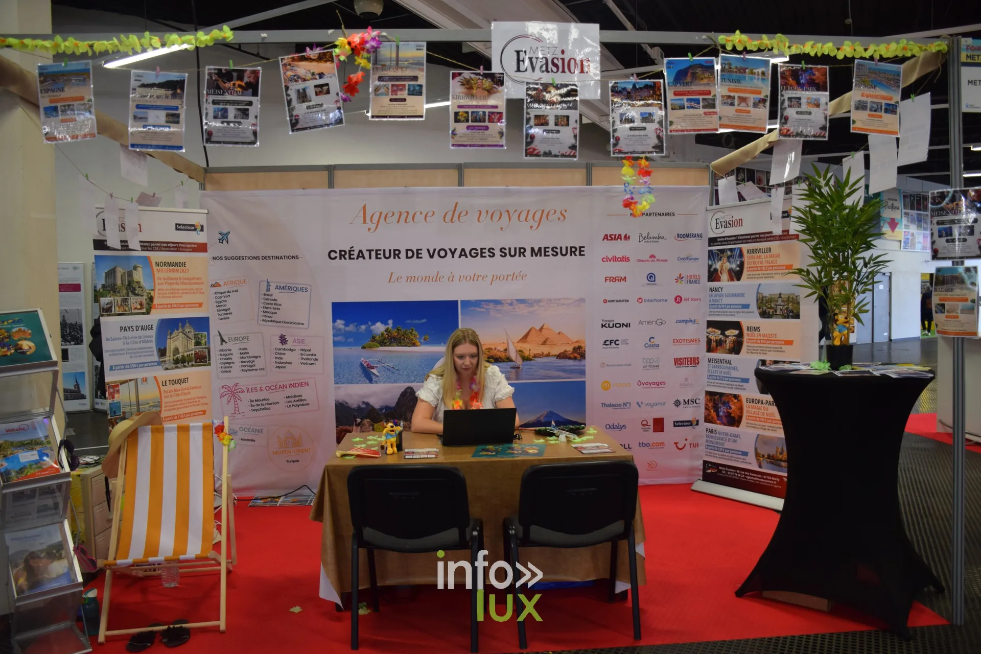 Stand d’une agence de voyages sur mesure, Foire internationale de Metz 2026