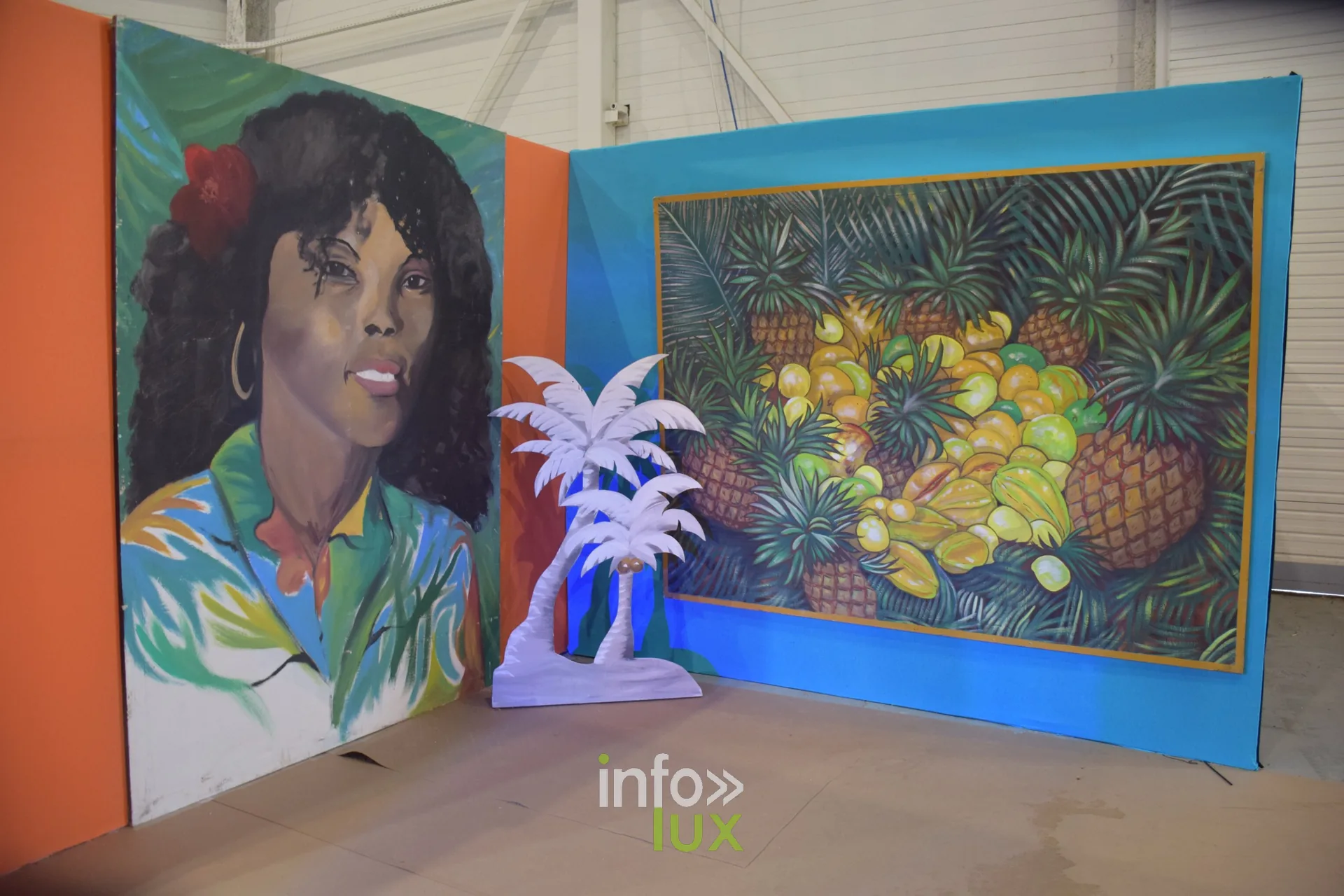 Fresque de femme et de fruits tropicaux, Foire internationale de Metz 2026