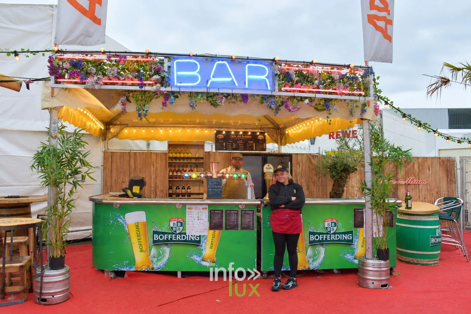 Bar à bière sous chapiteau, Foire internationale de Metz 2026