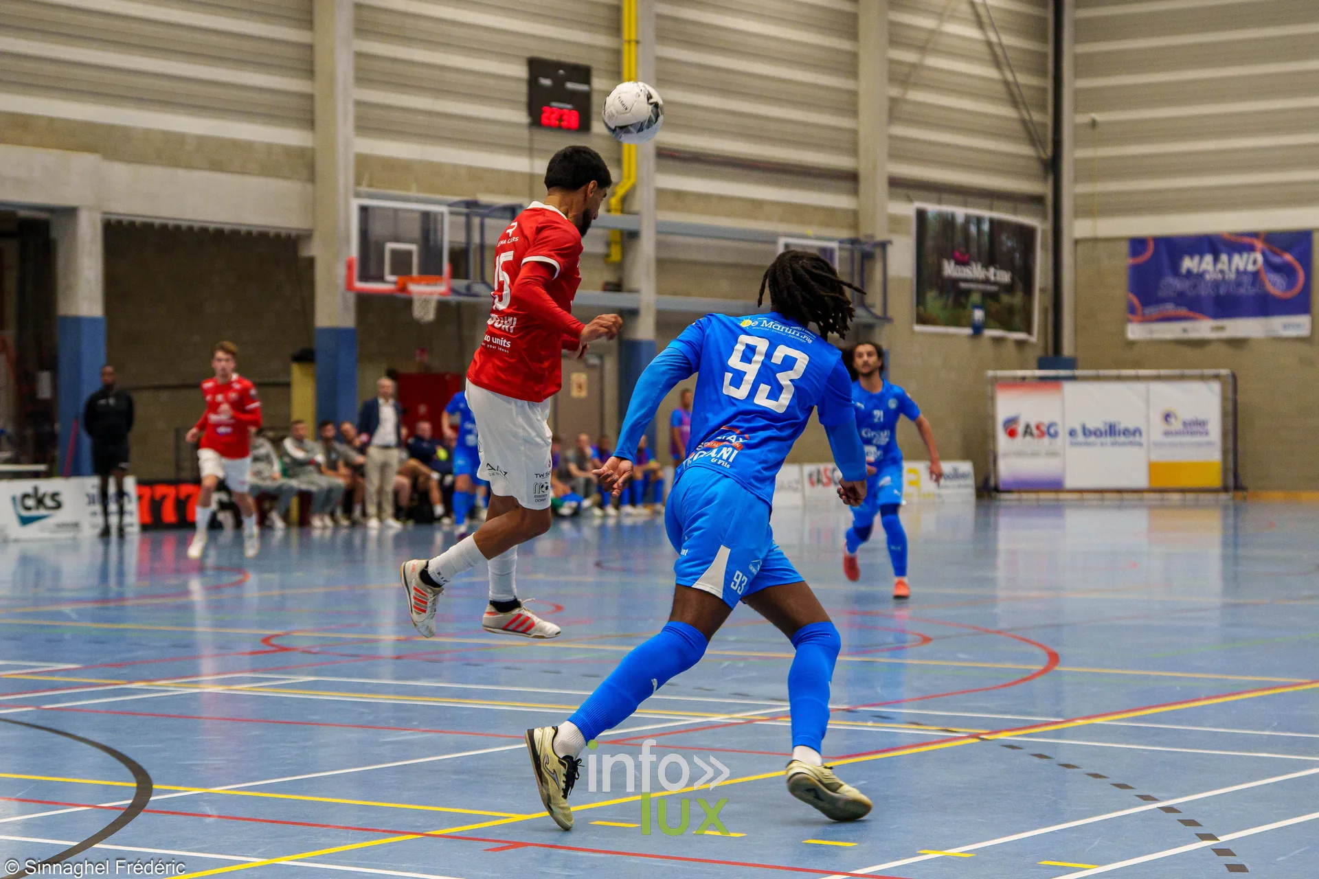 ZVK Eisden-Dorp – Futsal Team Charleroi (3-3), Division 1 Elite de futsal, Sporthal Helix de Maasmechelen, 30 octobre 2026 : le numéro 93 de Charleroi (photo Frédéric Sinnaghel – Photographe4ever)