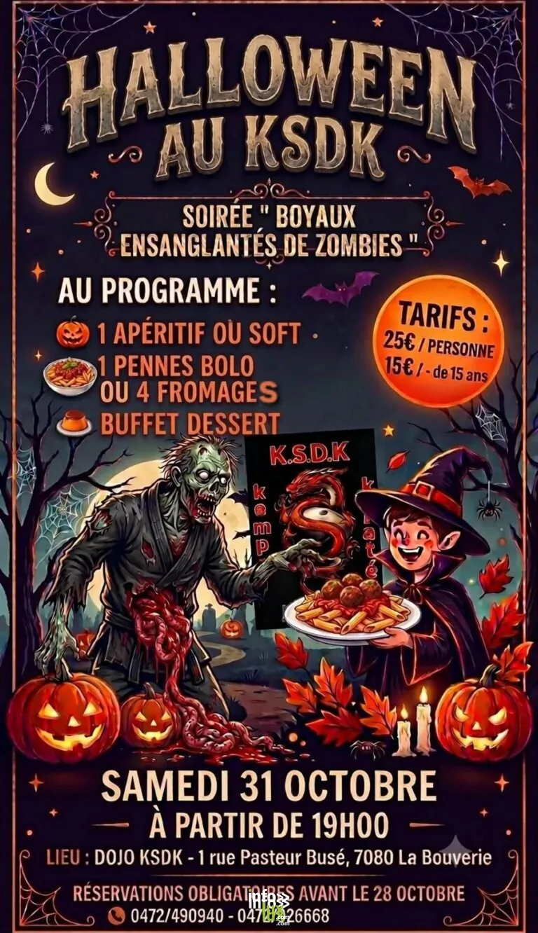 Frameries > Soirée > Grande soirée Halloween au dojo KSDK 2026