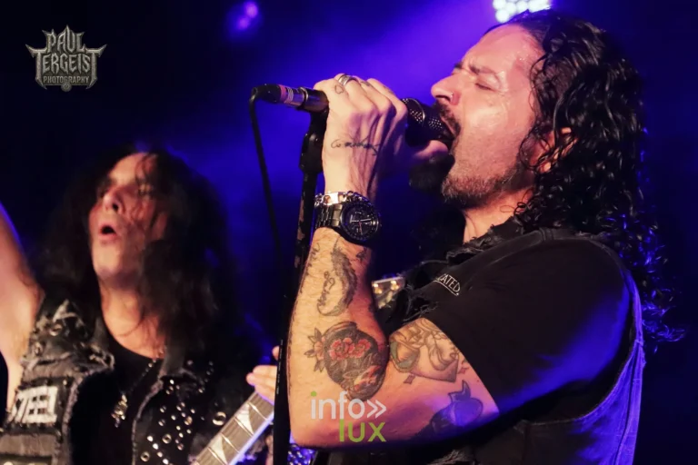 Gus G et Ronnie Romero au Spirit of 66 à Verviers, 5 octobre 2026 : Ronnie Romero au chant devant Gus G