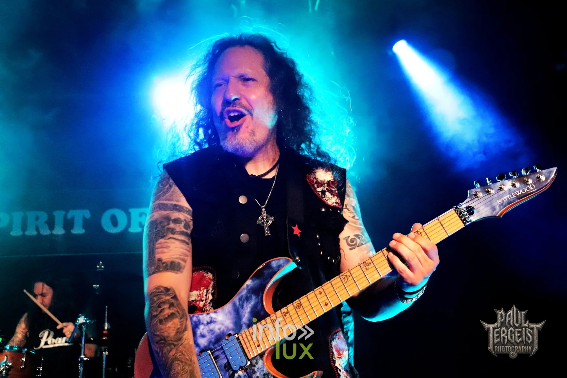 Gus G et Ronnie Romero au Spirit of 66 à Verviers, 5 octobre 2026 : José Rubio à la guitare pendant le set de Ronnie Romero