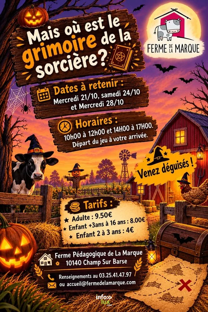 Champ-sur-Barse > Jeu > Mais où est le grimoire de la sorcière ? 2026