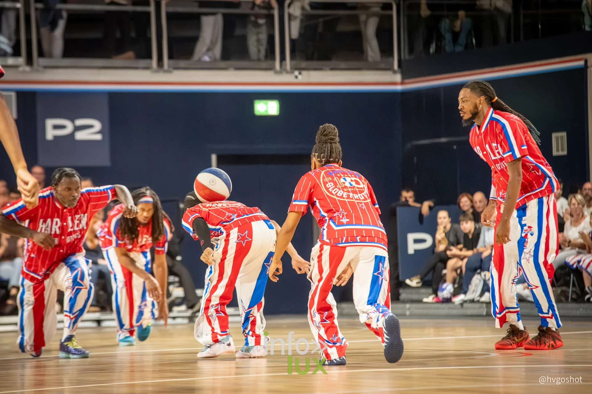 Harlem Globetrotters à la Coque de Luxembourg, 3 octobre 2026 : les Harlem Globetrotters sur le parquet