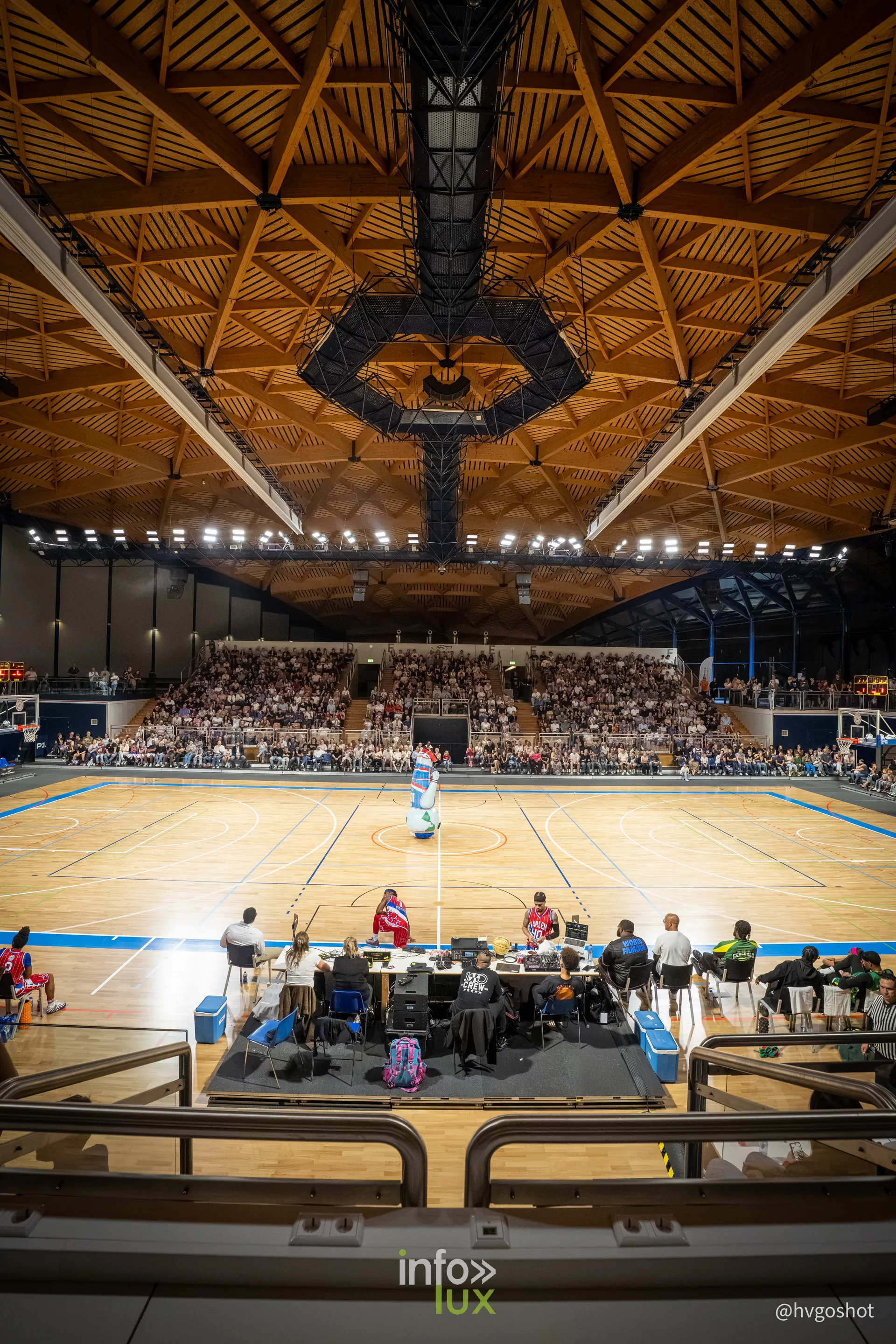 Harlem Globetrotters à la Coque de Luxembourg, 3 octobre 2026 : vue générale de l’Arena de la Coque