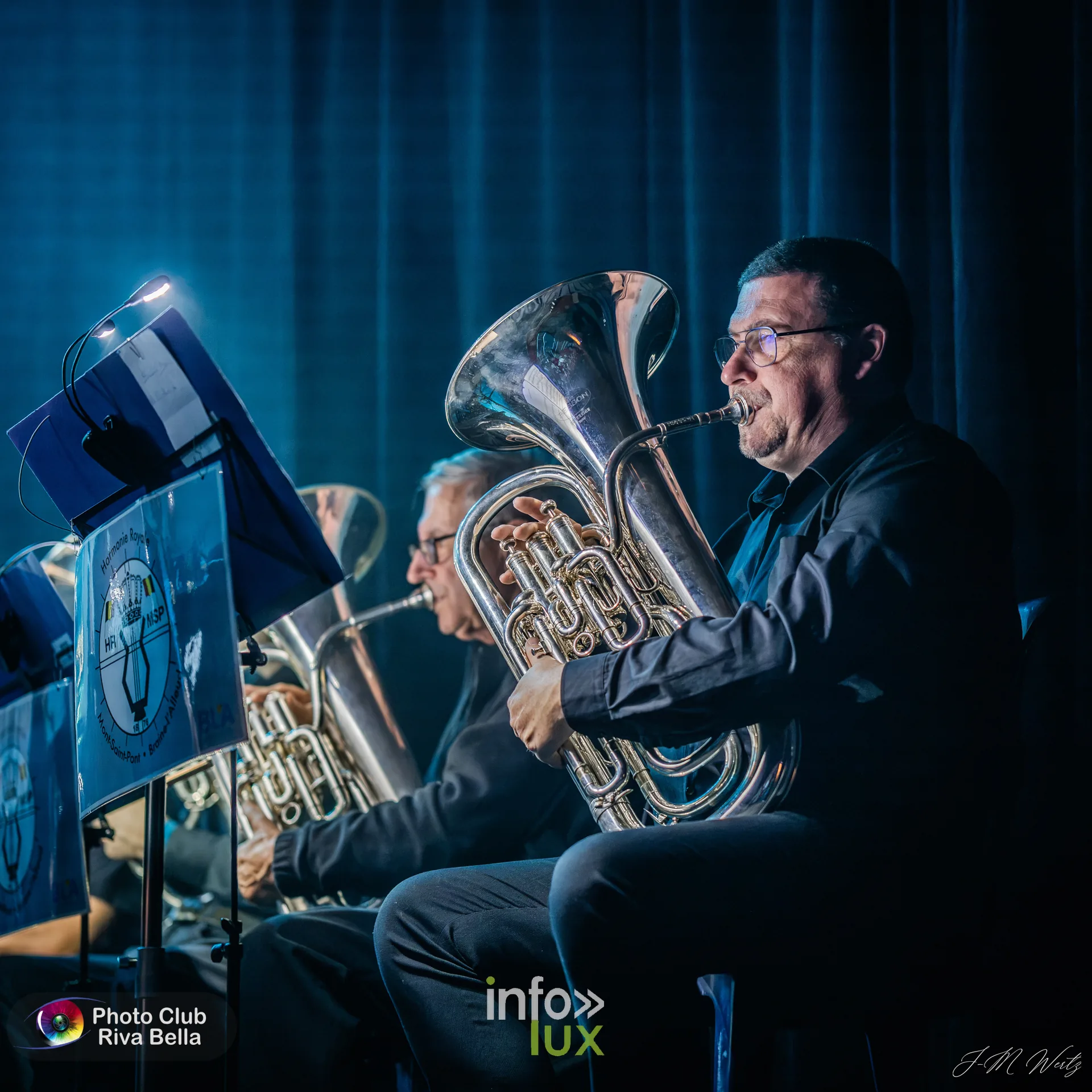 150 ans de l’Harmonie Royale de Mont-Saint-Pont au POP, Braine-l’Alleud, 10 octobre 2026 : des musiciens de l’Harmonie Royale de Mont-Saint-Pont (photo Jean-Marie Wertz, Photo-Club Riva-Bella)