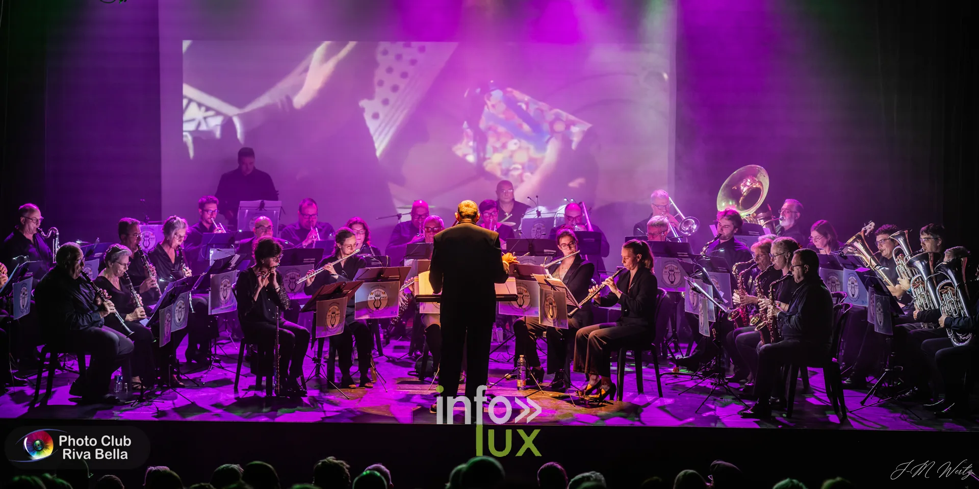 150 ans de l’Harmonie Royale de Mont-Saint-Pont au POP, Braine-l’Alleud, 10 octobre 2026 : l’Harmonie Royale de Mont-Saint-Pont sur la scène du POP (photo Jean-Marie Wertz, Photo-Club Riva-Bella)