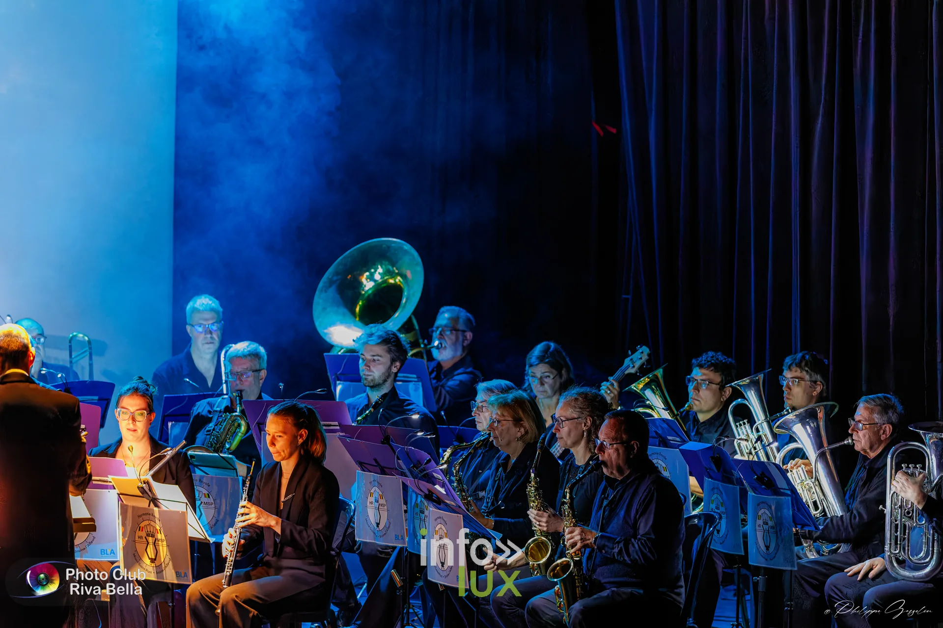 150 ans de l’Harmonie Royale de Mont-Saint-Pont au POP, Braine-l’Alleud, 10 octobre 2026 : l’Harmonie Royale de Mont-Saint-Pont sur la scène du POP (photo Philippe Gosselin, Photo-Club Riva-Bella)