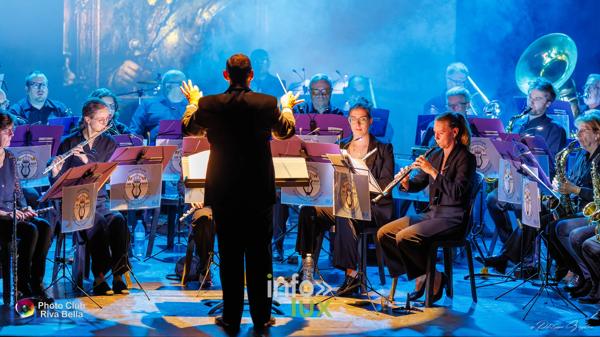 150 ans de l’Harmonie Royale de Mont-Saint-Pont au POP, Braine-l’Alleud, 10 octobre 2026 : l’Harmonie Royale de Mont-Saint-Pont sur la scène du POP (photo Philippe Gosselin, Photo-Club Riva-Bella)