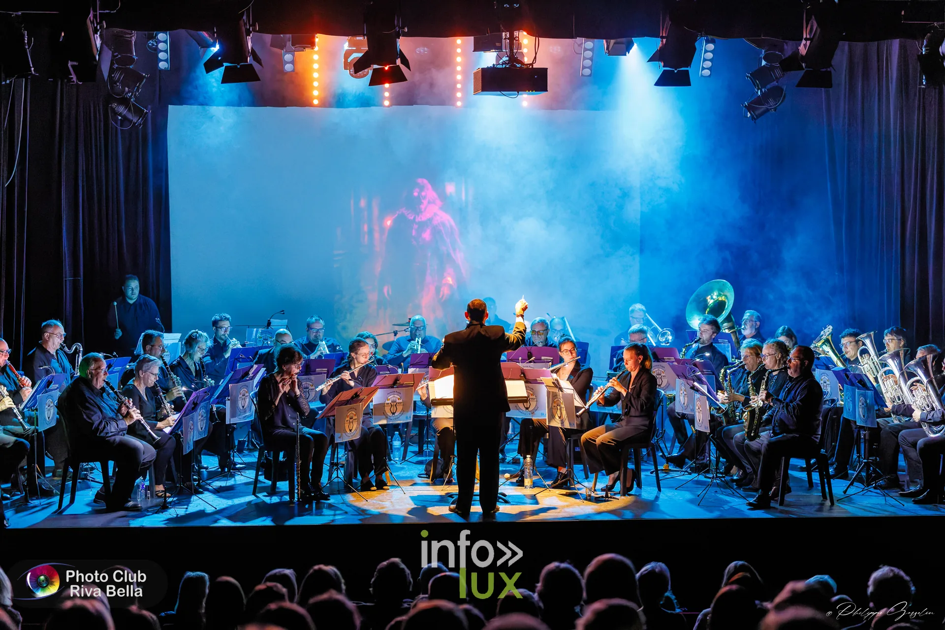 150 ans de l’Harmonie Royale de Mont-Saint-Pont au POP, Braine-l’Alleud, 10 octobre 2026 : l’Harmonie Royale de Mont-Saint-Pont sur la scène du POP (photo Philippe Gosselin, Photo-Club Riva-Bella)