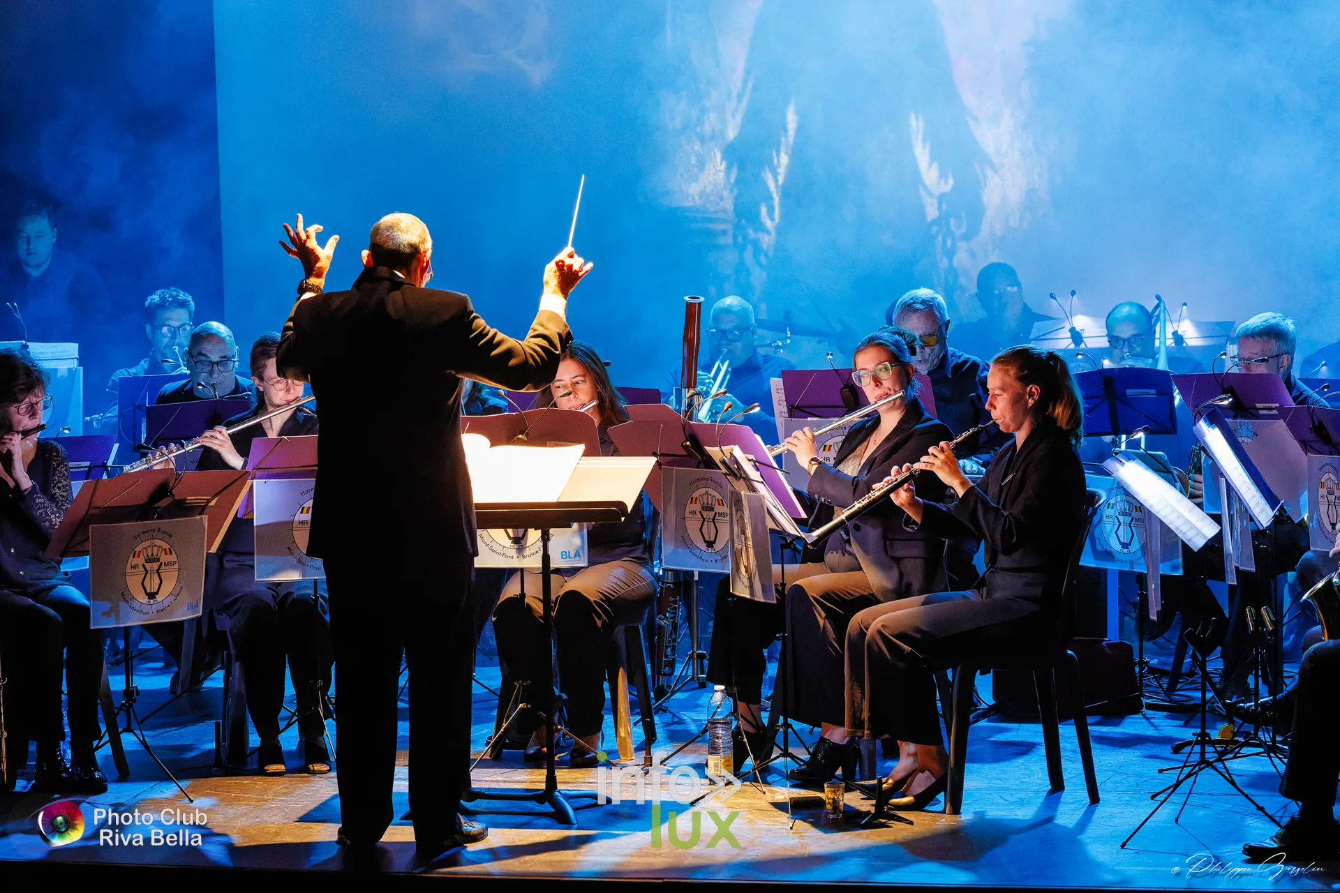 150 ans de l’Harmonie Royale de Mont-Saint-Pont au POP, Braine-l’Alleud, 10 octobre 2026 : l’Harmonie Royale de Mont-Saint-Pont sur la scène du POP (photo Philippe Gosselin, Photo-Club Riva-Bella)