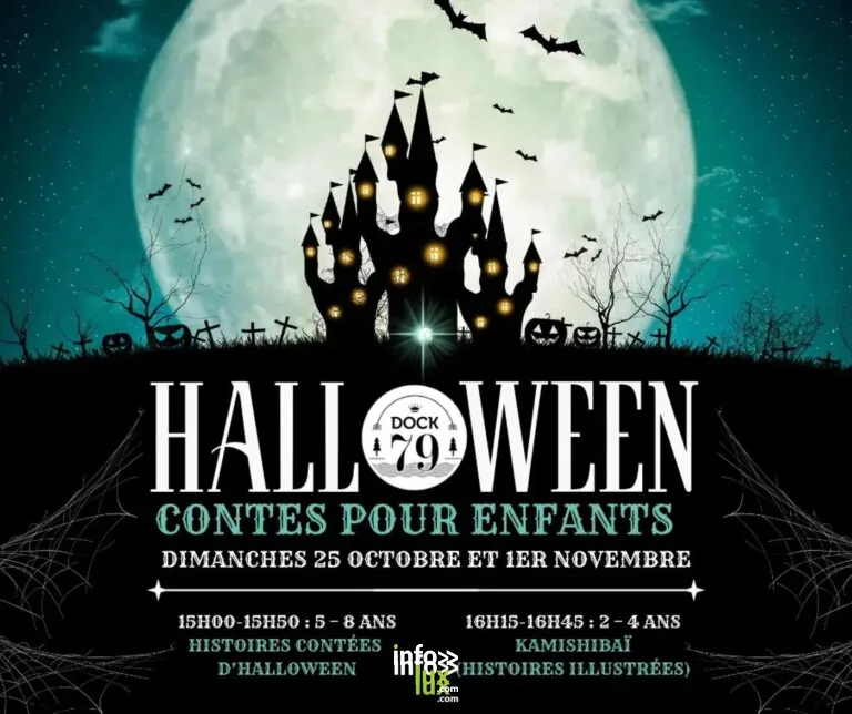 Saint-Ghislain > Jeune public > Histoires contées d’Halloween au Dock79 2026