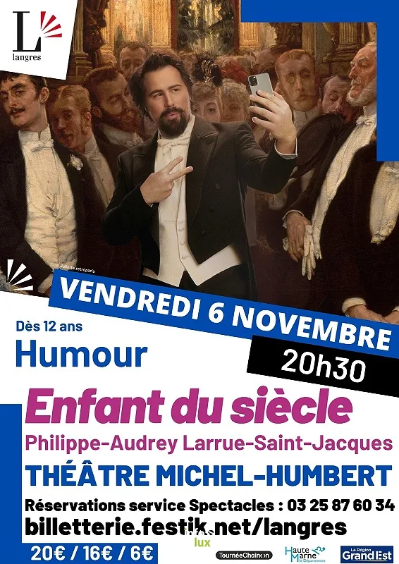 Langres > Spectacle > Humour – One-man-show -Enfant du siècle