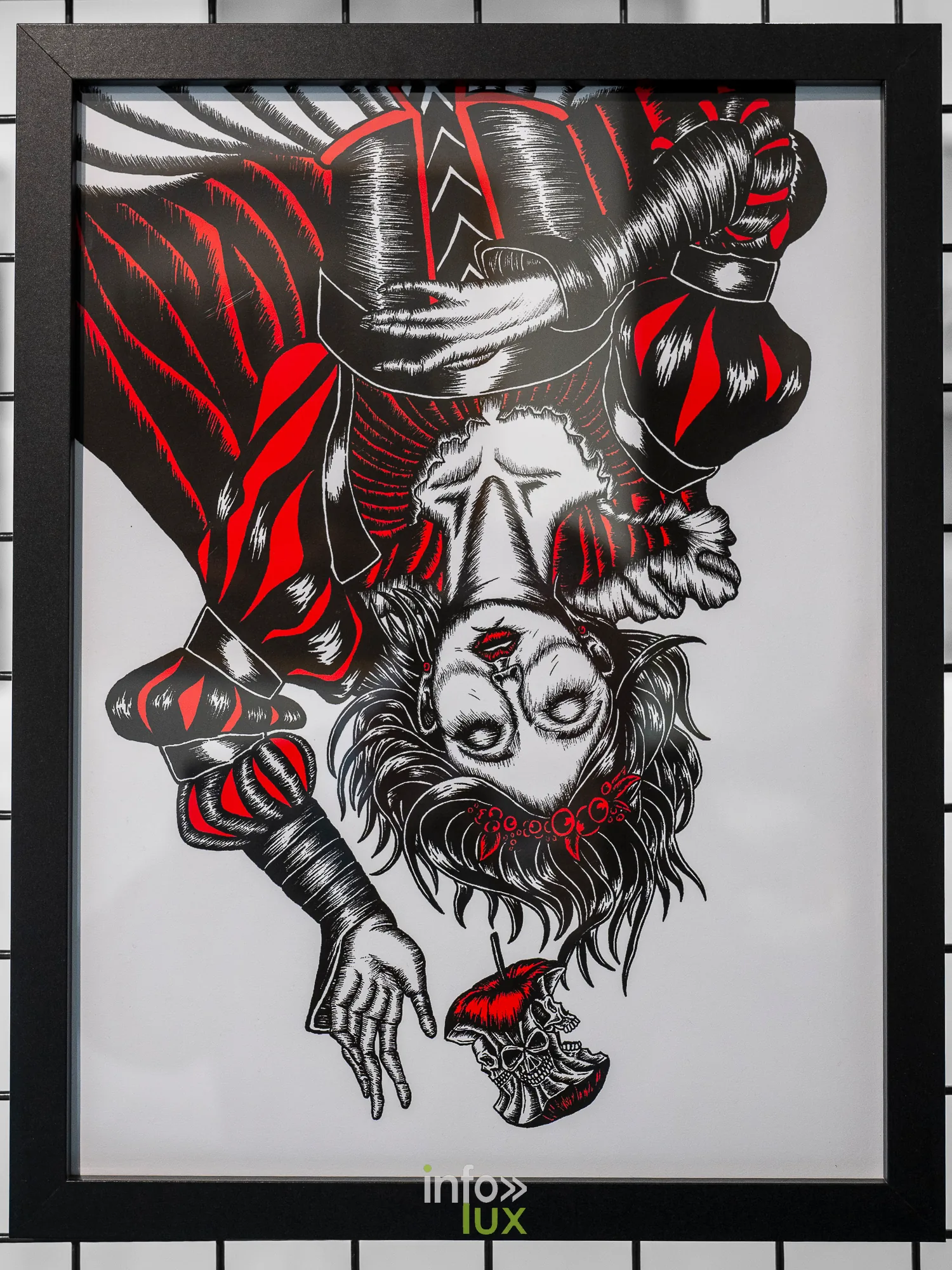 Portrait d’artiste Inky Road, Galerie Opéra, Liège, 2026 : Œuvre d’Inky Road (photo Vincent Salmon)