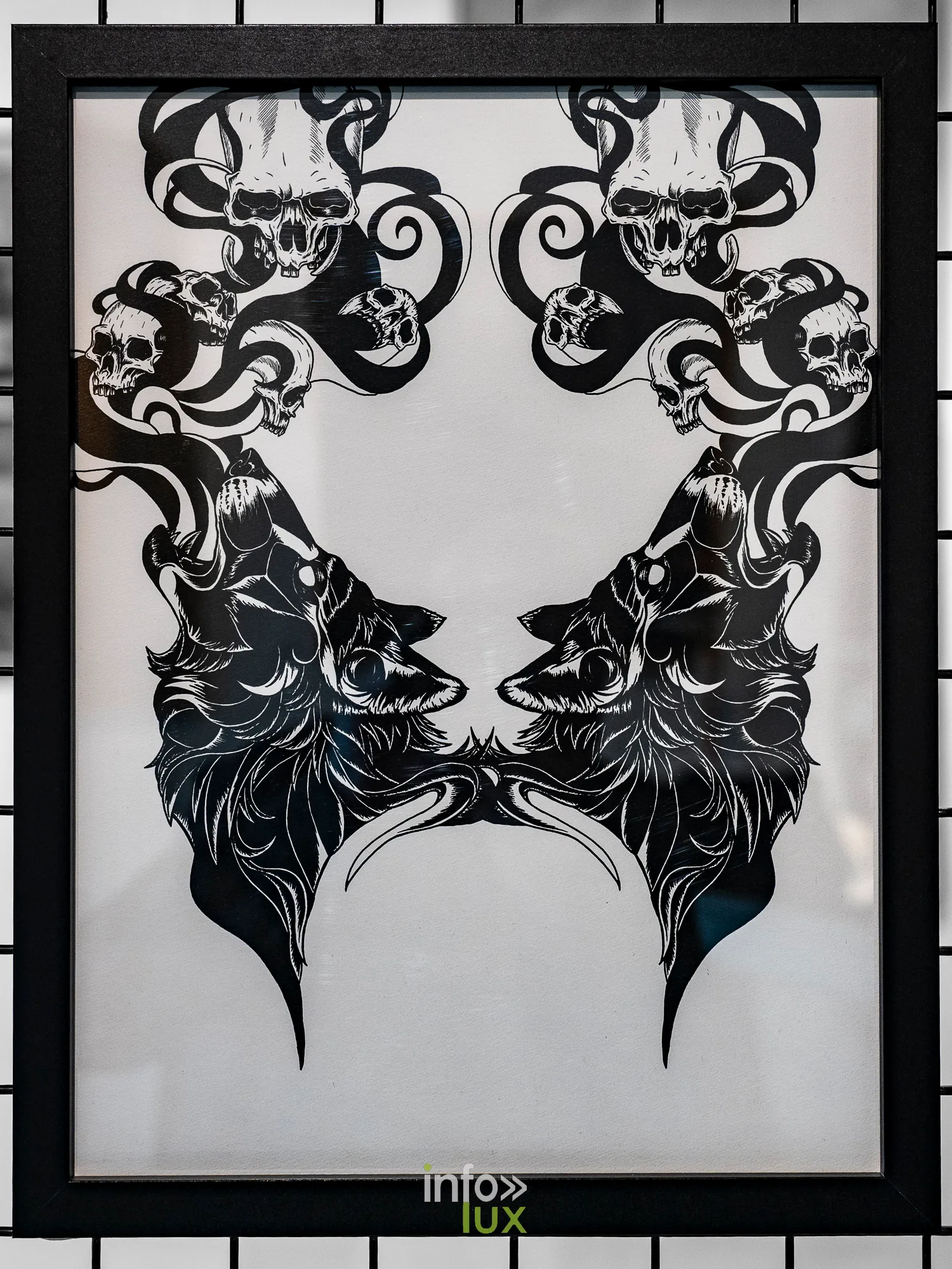 Portrait d’artiste Inky Road, Galerie Opéra, Liège, 2026 : Œuvre d’Inky Road (photo Vincent Salmon)