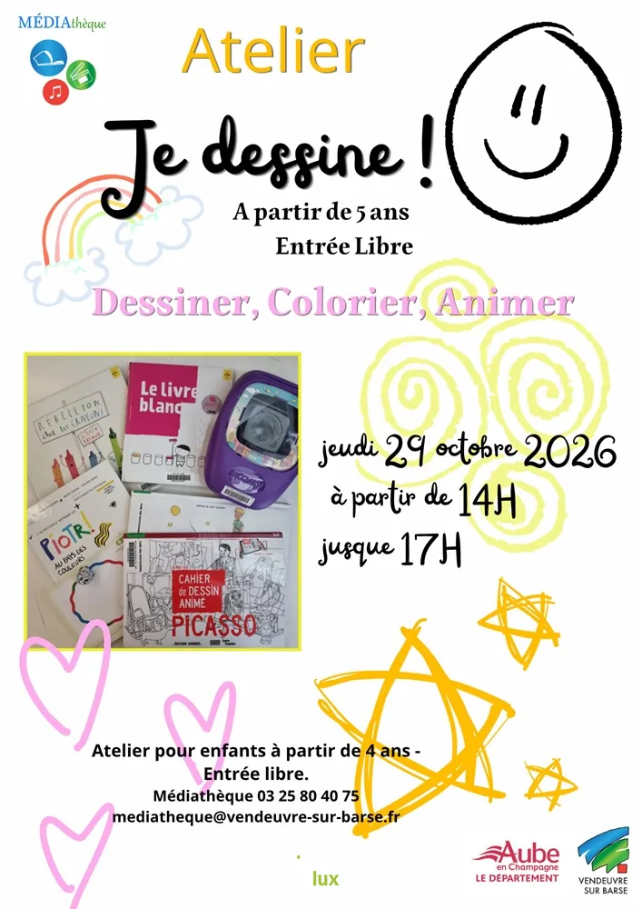 Vendeuvre-sur-Barse > Atelier > Je dessine !